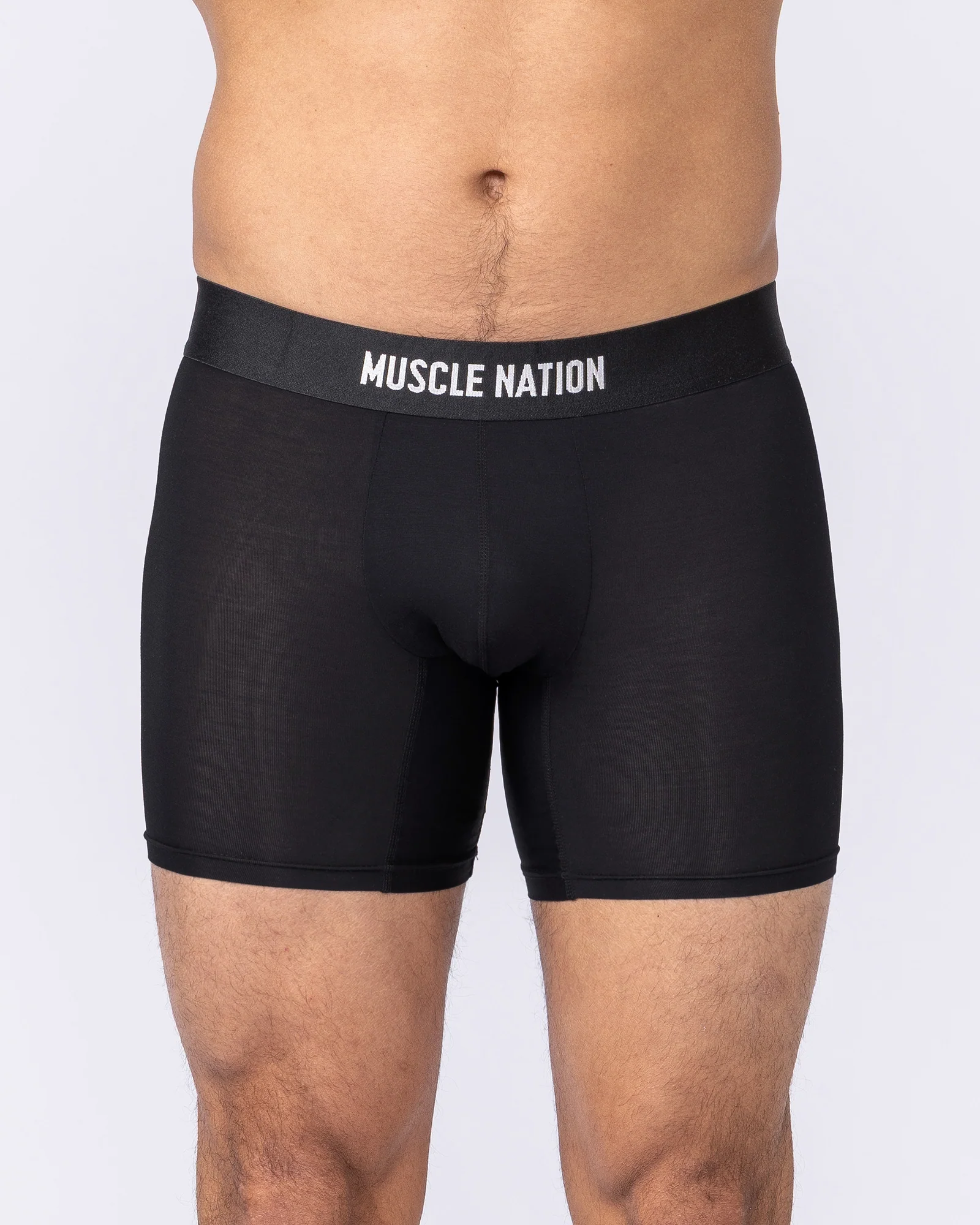 Mens Boxer Briefs - 3Pack - Black - Image 3