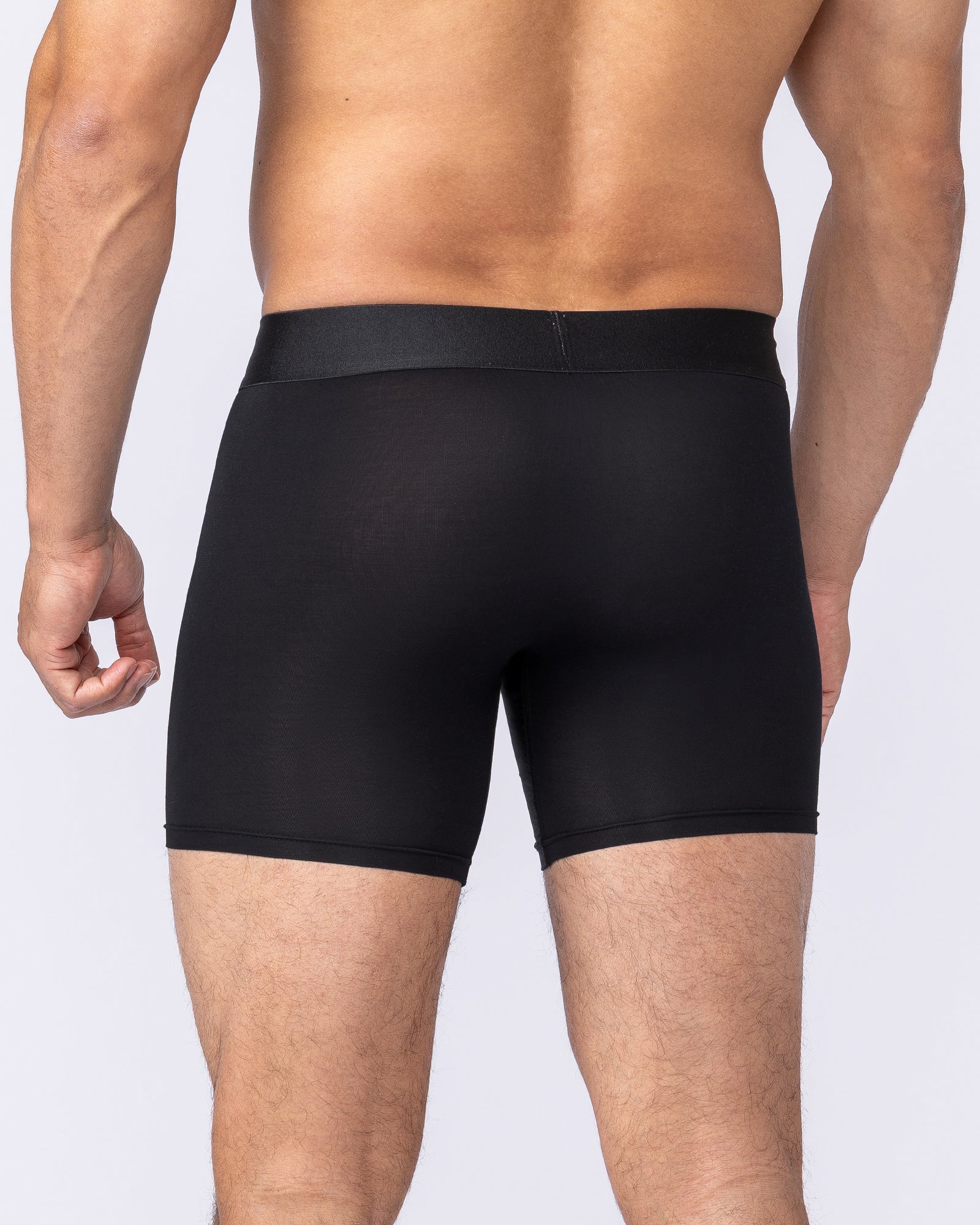 Mens Boxer Briefs - 3Pack - Black - Image 4