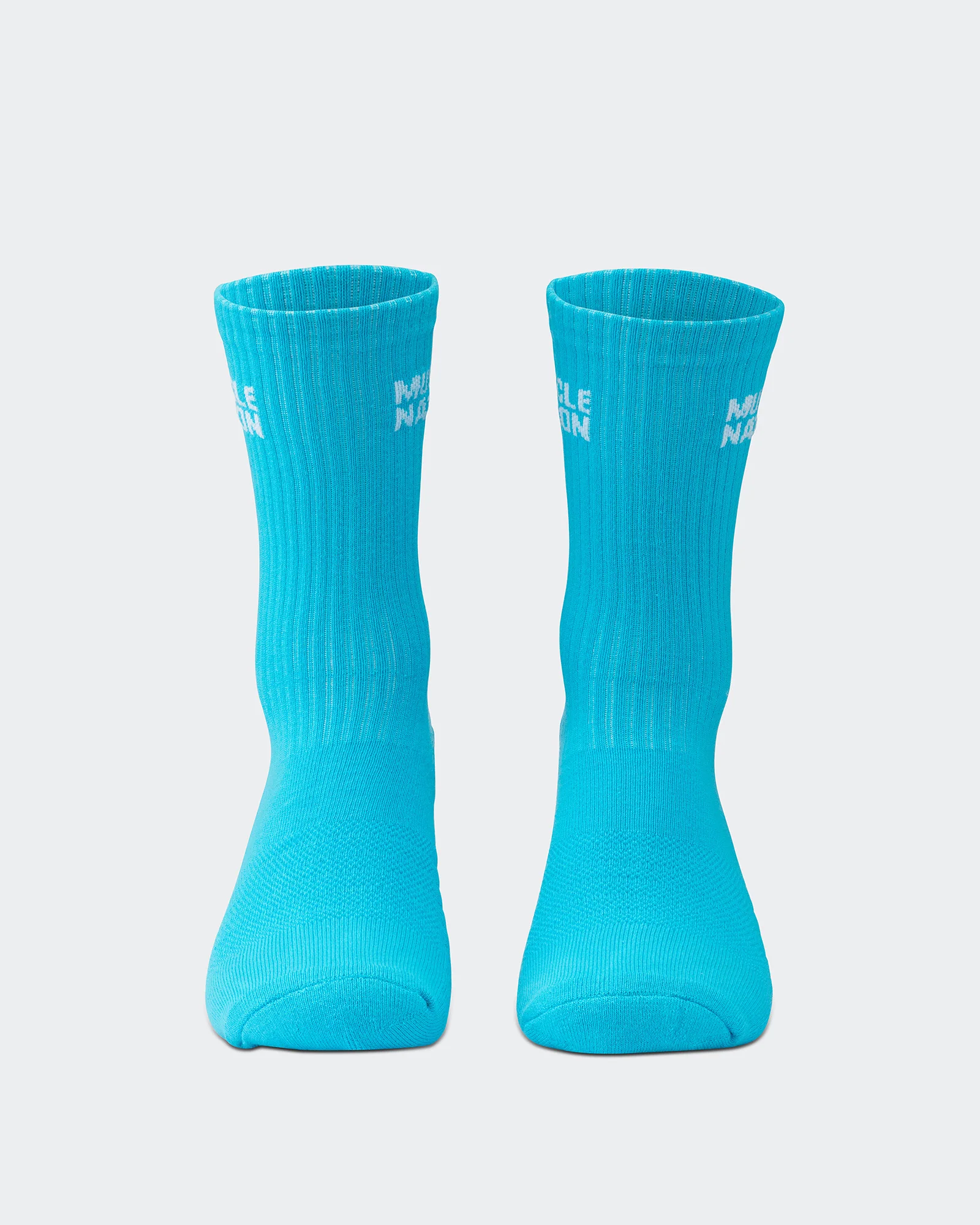 Mens Essential Crew Socks (3x Pack) - Navy / Hawaiian Blue / Off White - Image 7