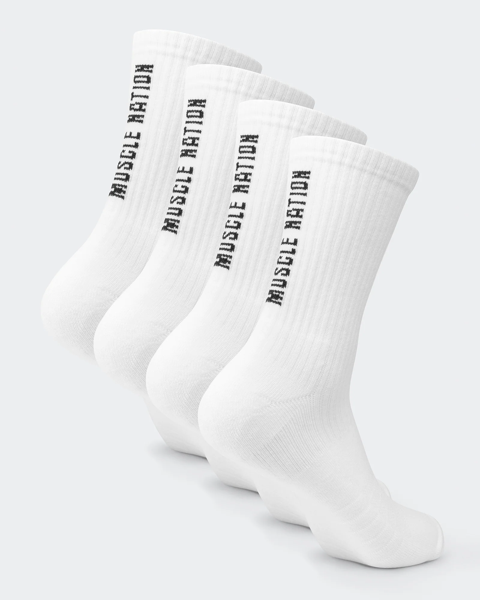 Mens Trainer Crew Sock (2x Pack) - White