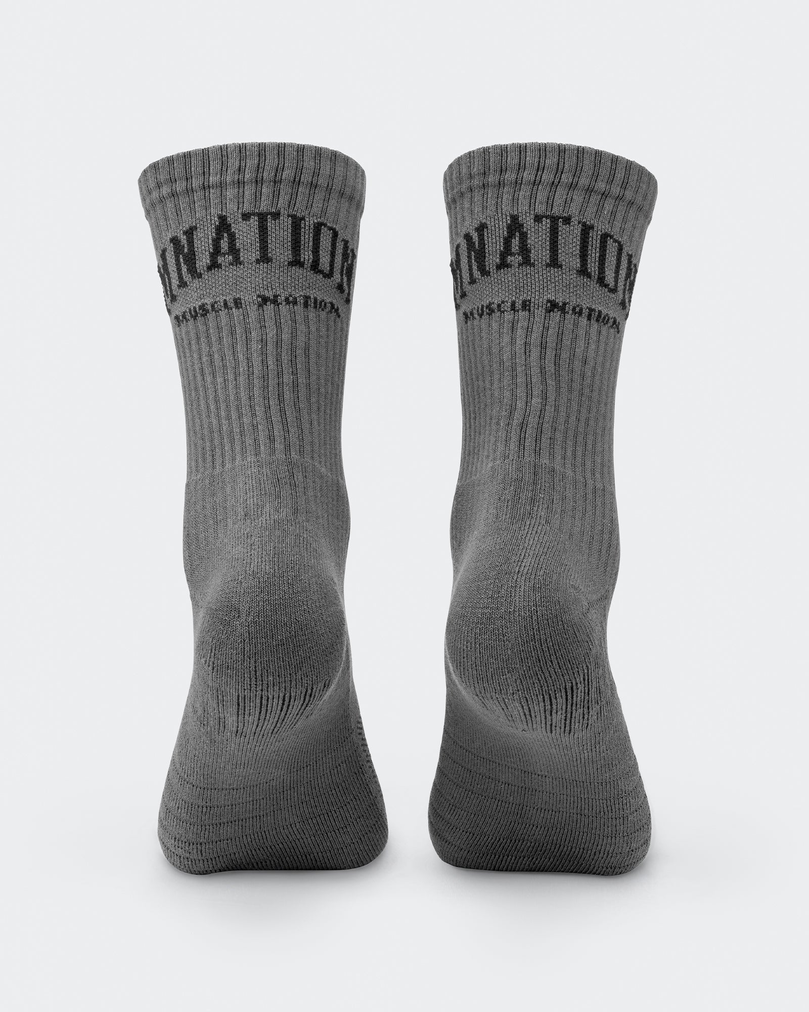 Mens Varsity Crew Sock (2x Pack) - Charcoal - Image 5