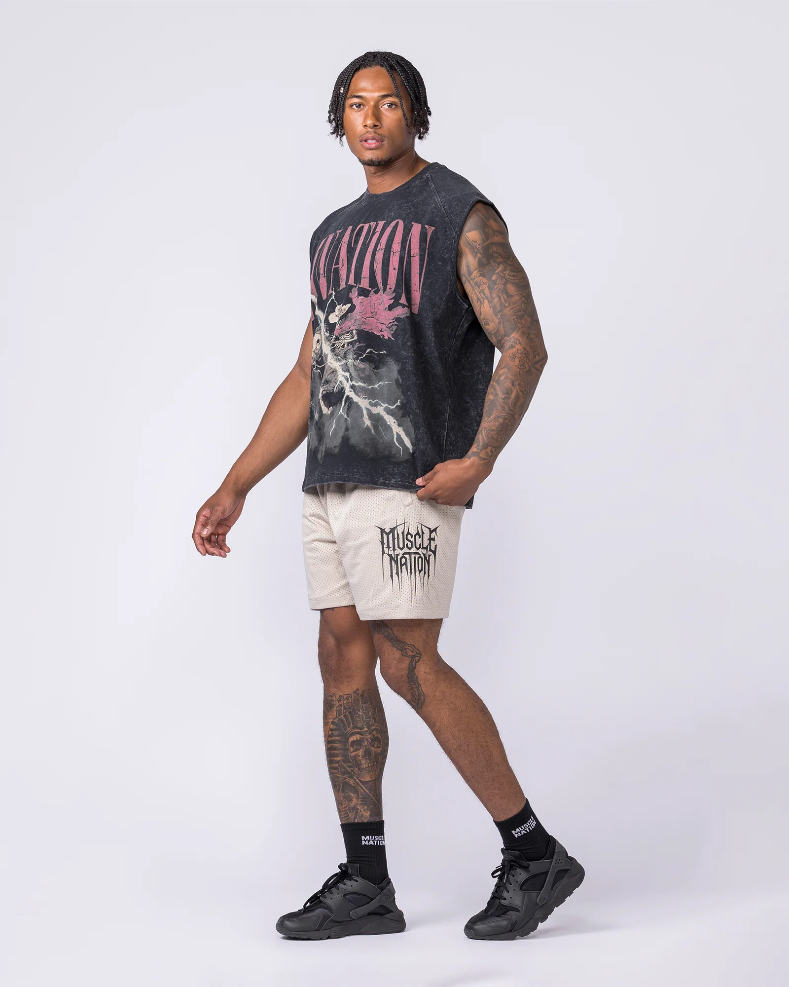Metalcore Lay Up 5" Shorts - Cream - Image 7