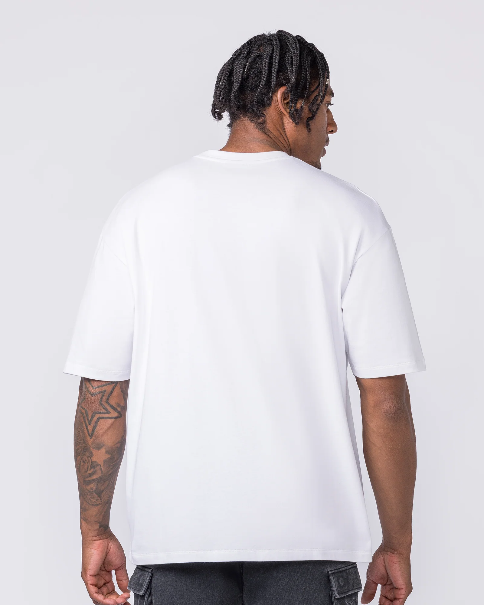 Metalcore Oversized Tee - White - Image 5