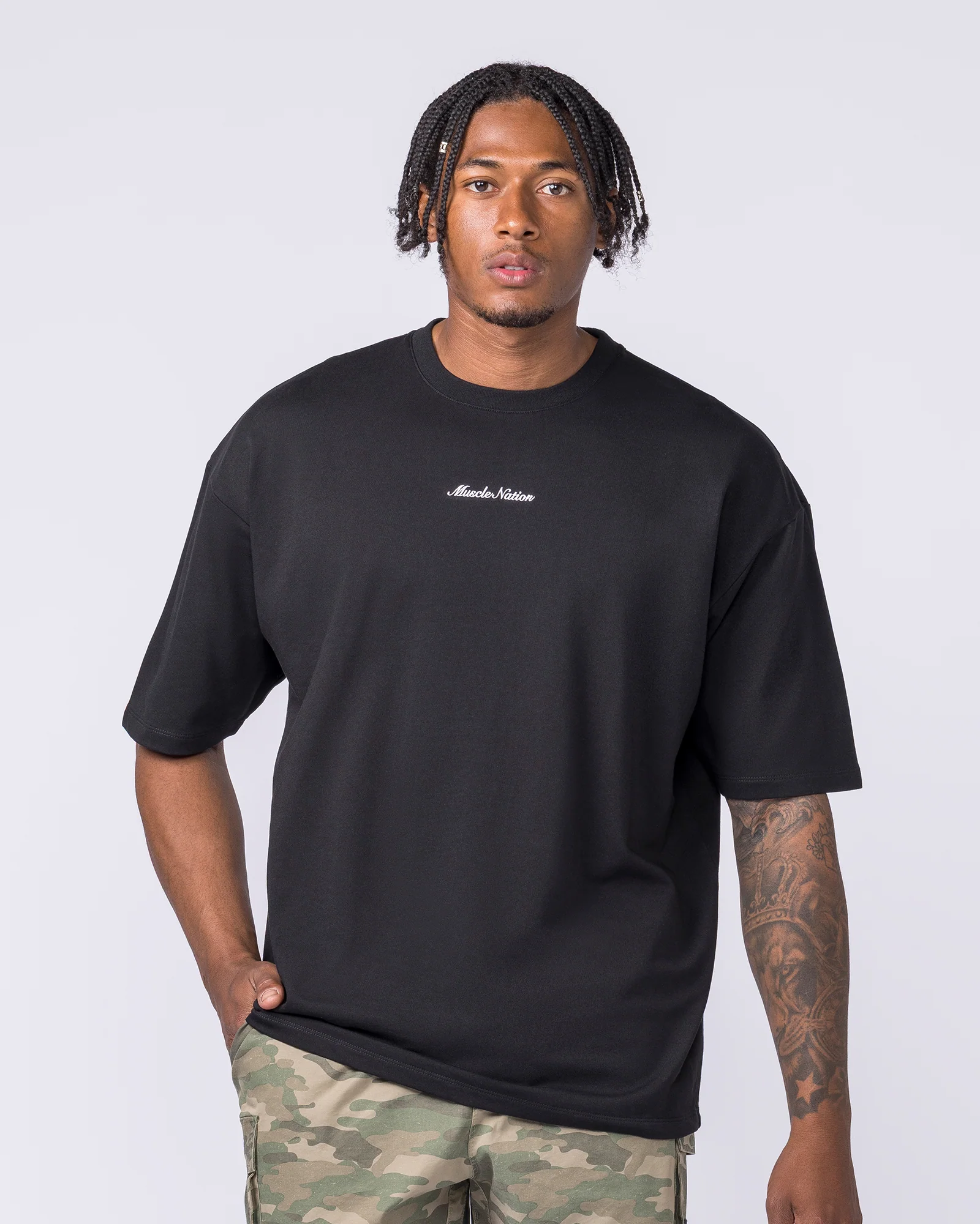 MN Loopback Oversized Tee - Black