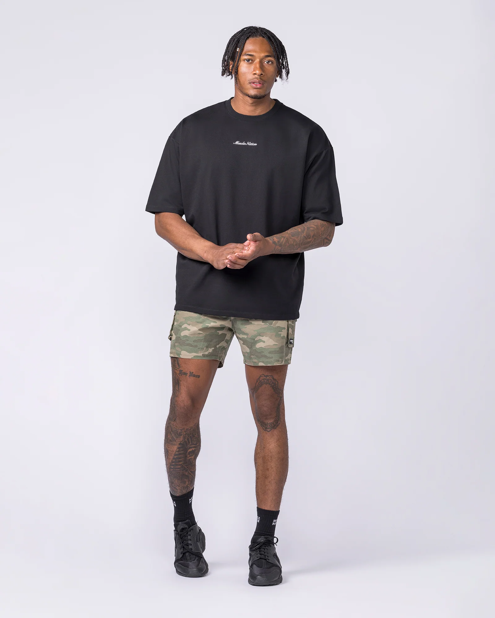 MN Loopback Oversized Tee - Black - Image 5