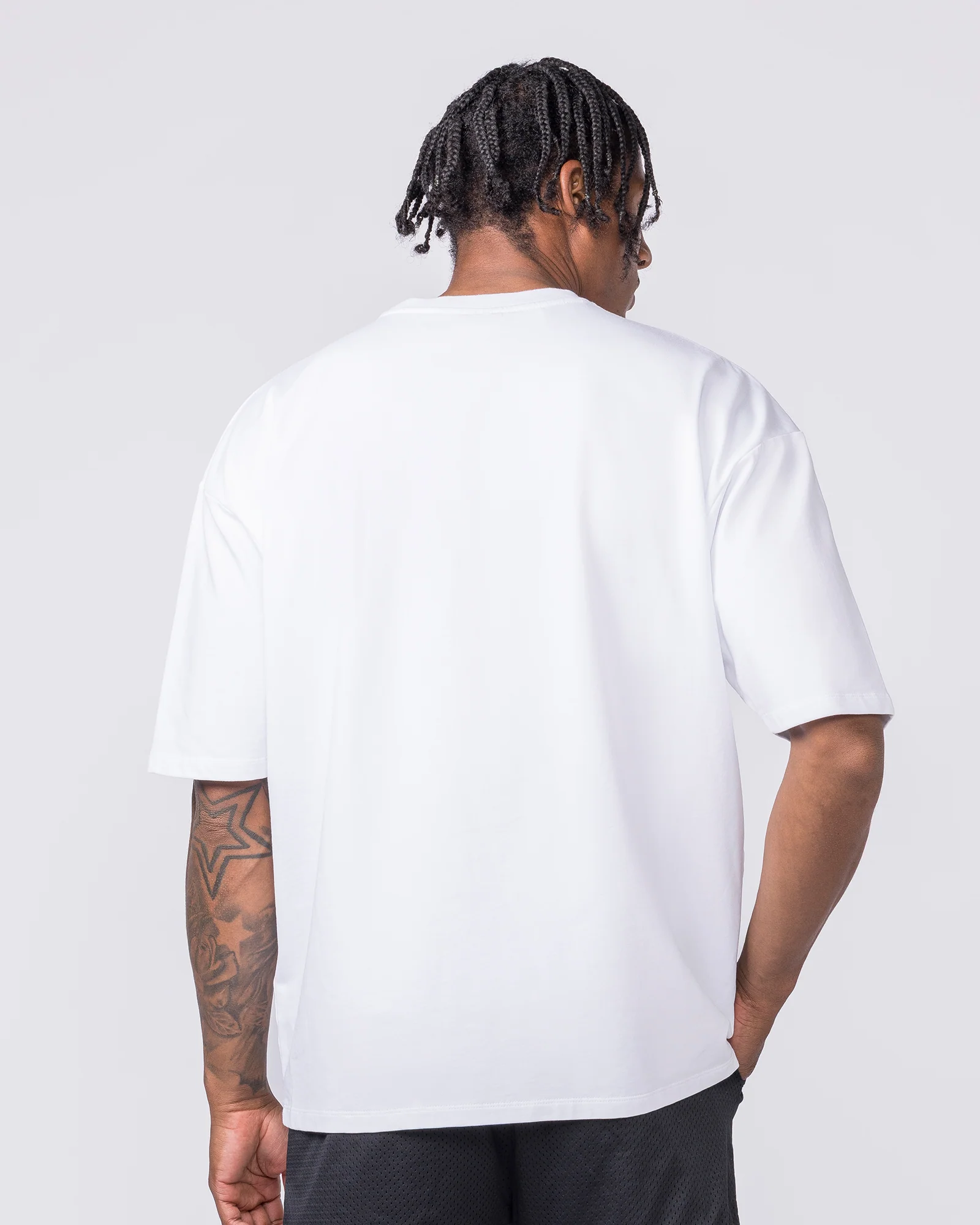 MN Loopback Oversized Tee - White - Image 5