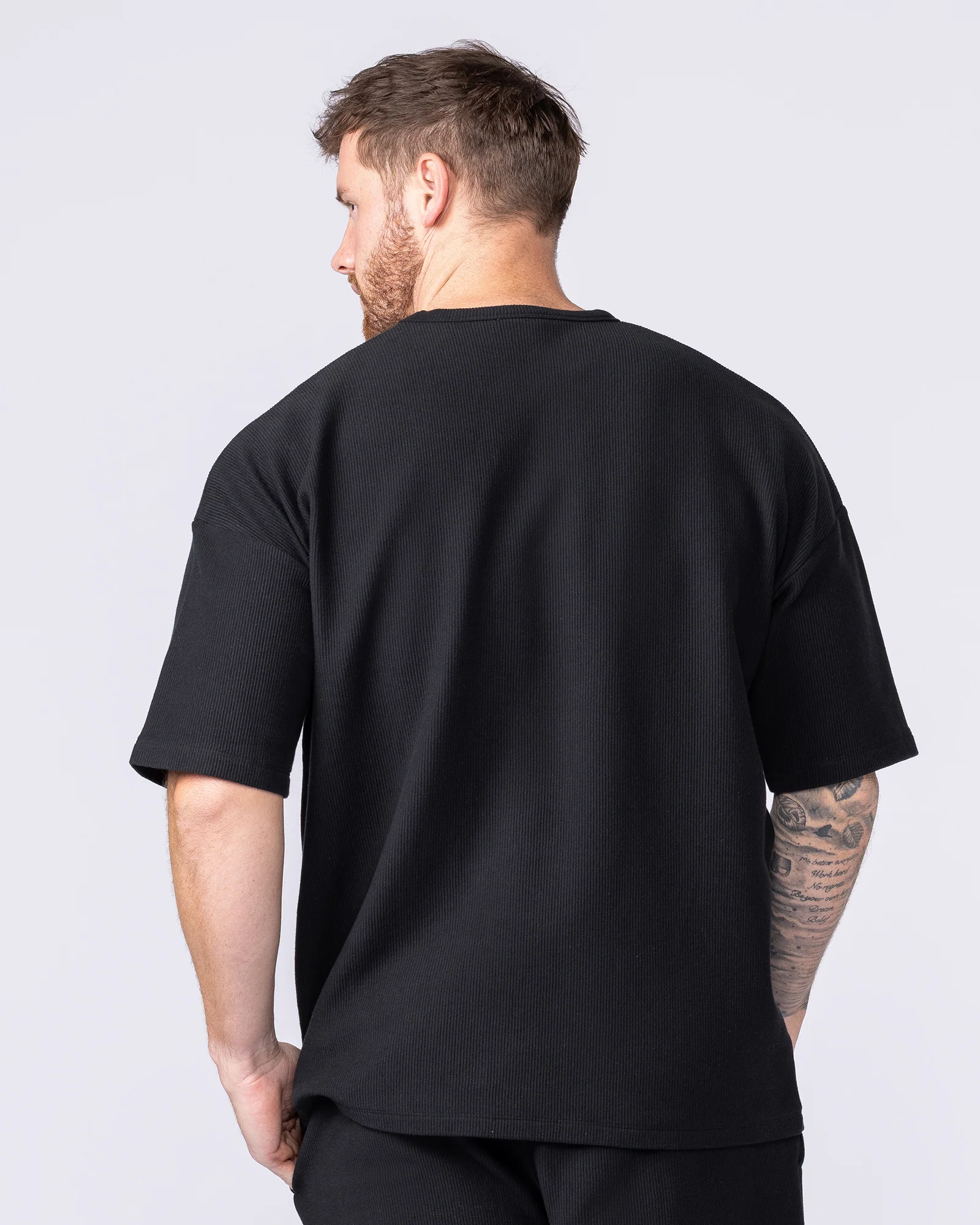 Oversized Jersey Tee - Black - Image 6