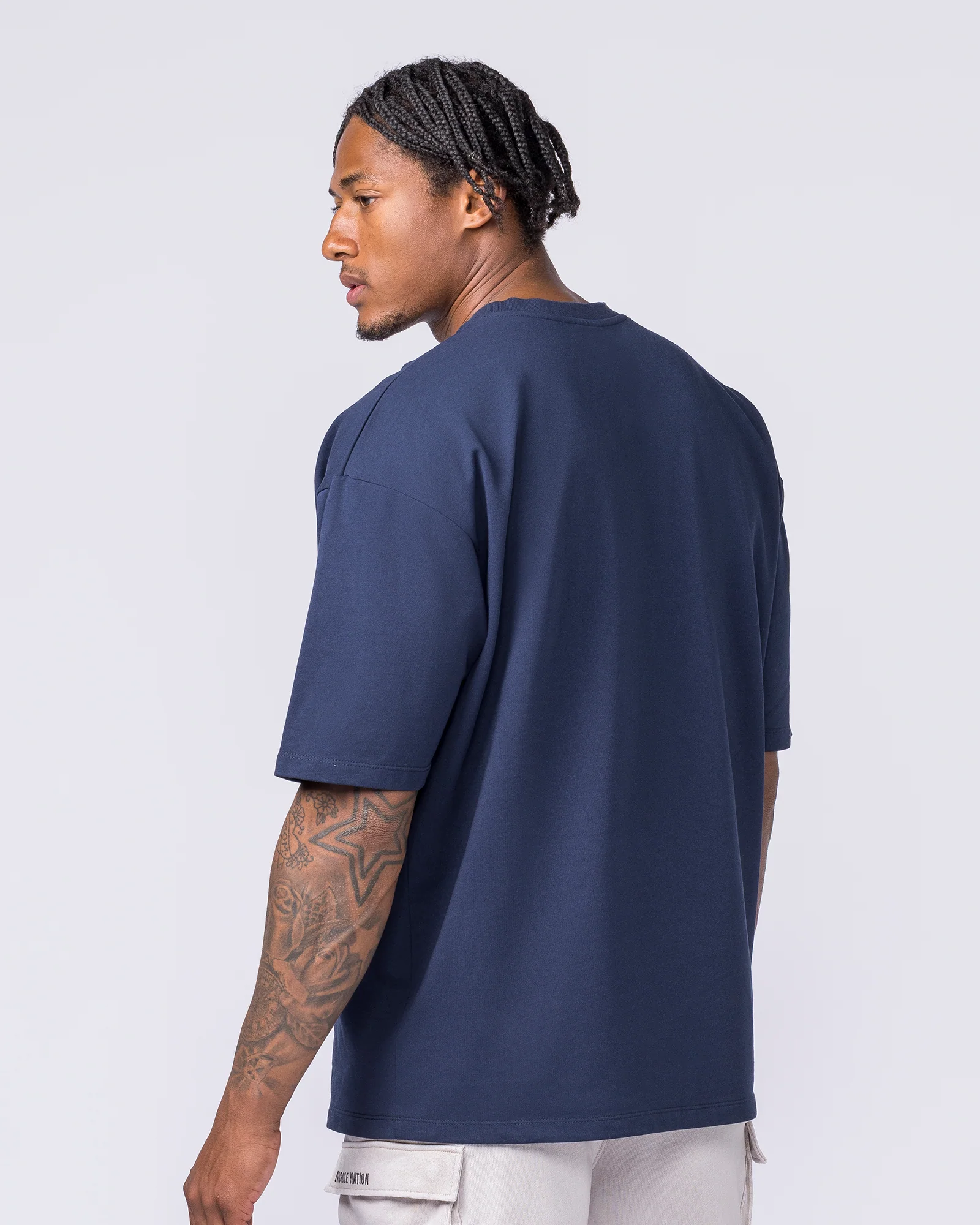 Off Duty Oversized Tee - Navy - Image 2