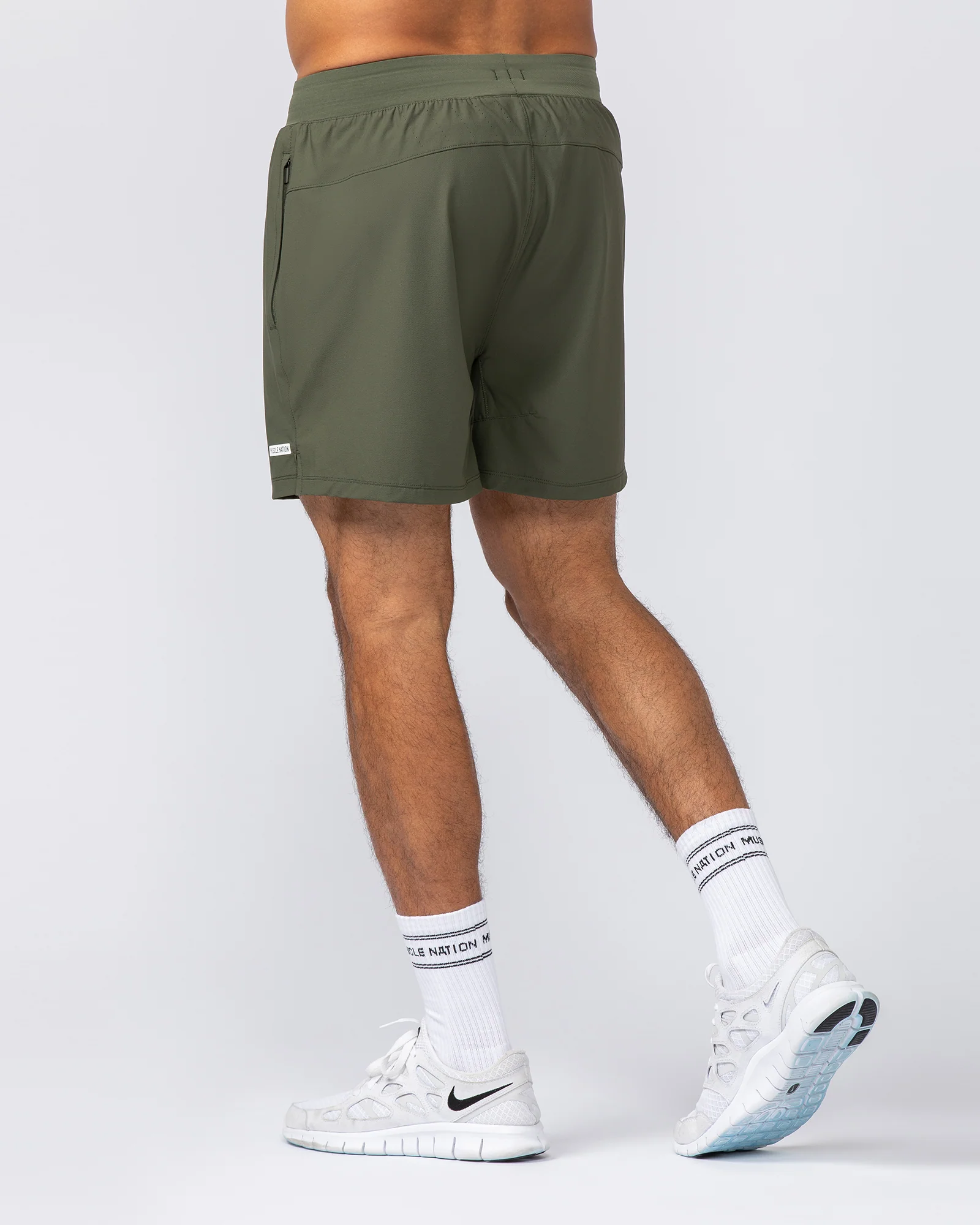 On Repeat Training 5" Shorts - Dark Khaki - Image 5