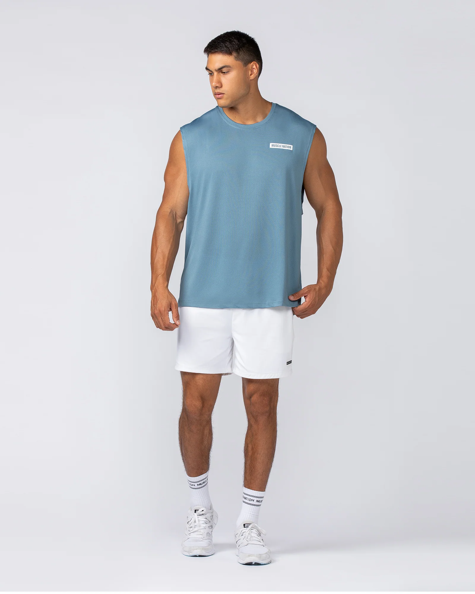 On Repeat Training 5" Shorts - White - Image 6