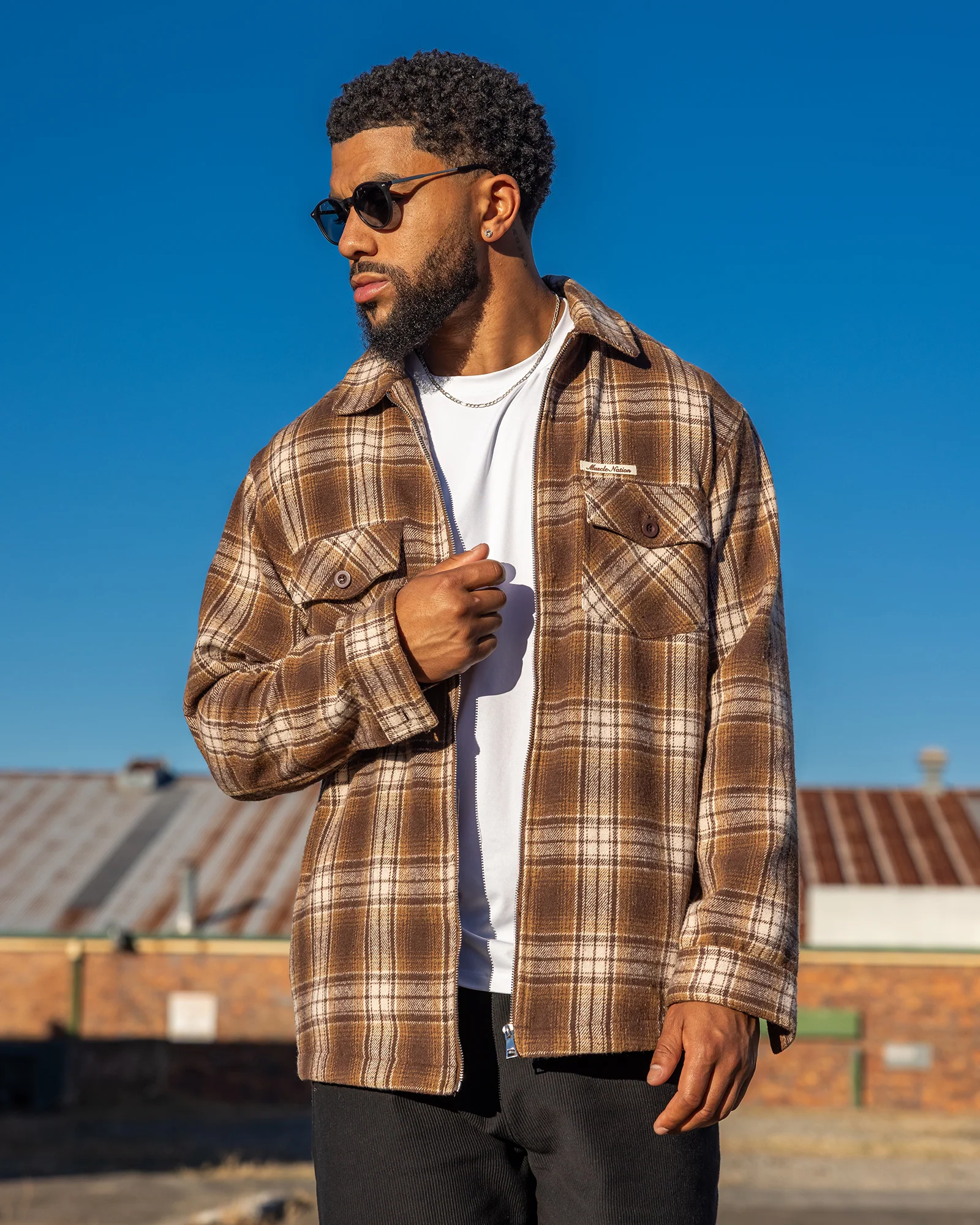 Oversized Shacket - Plaid