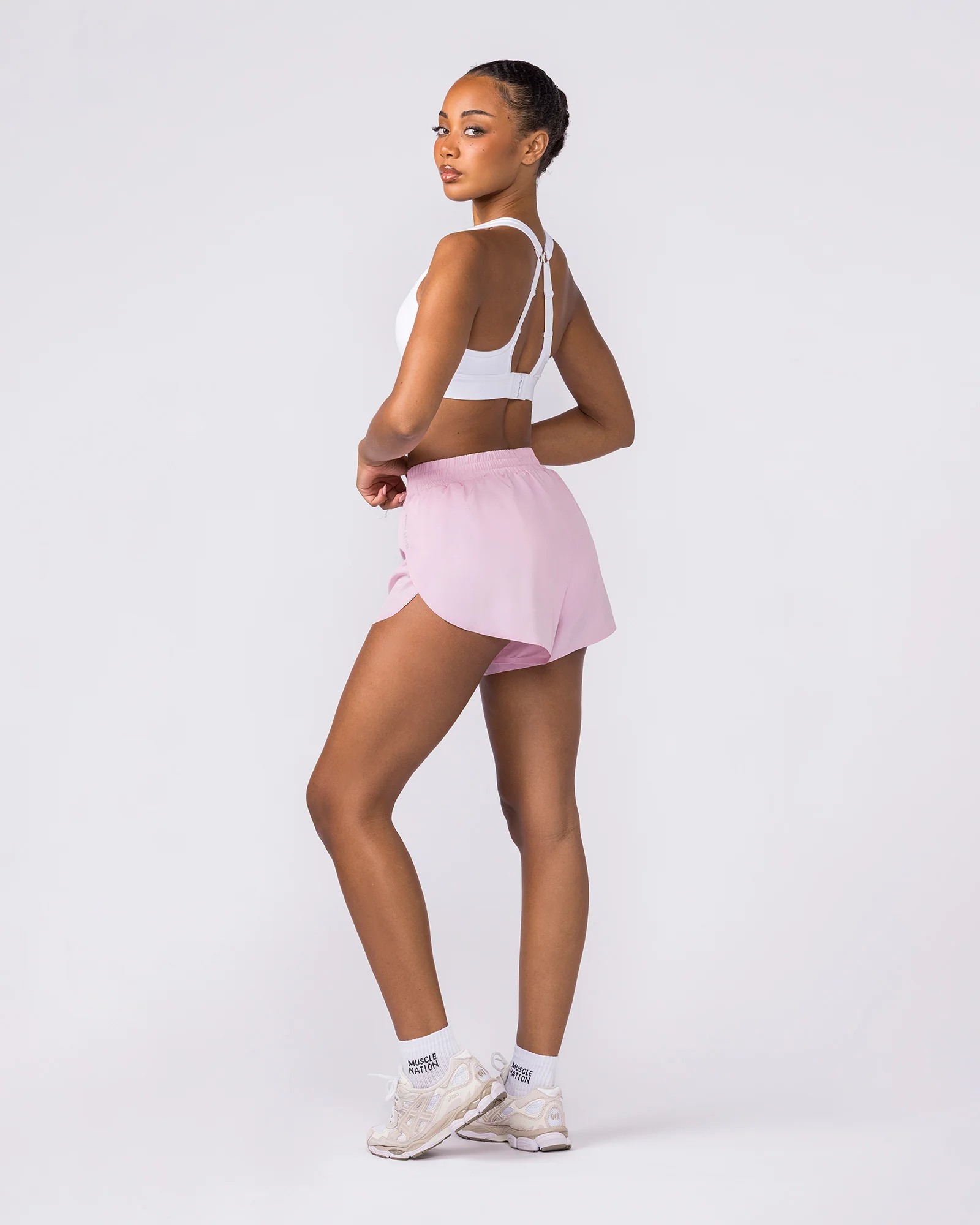 Pace High-Waisted Run Shorts - Blossom - Image 8