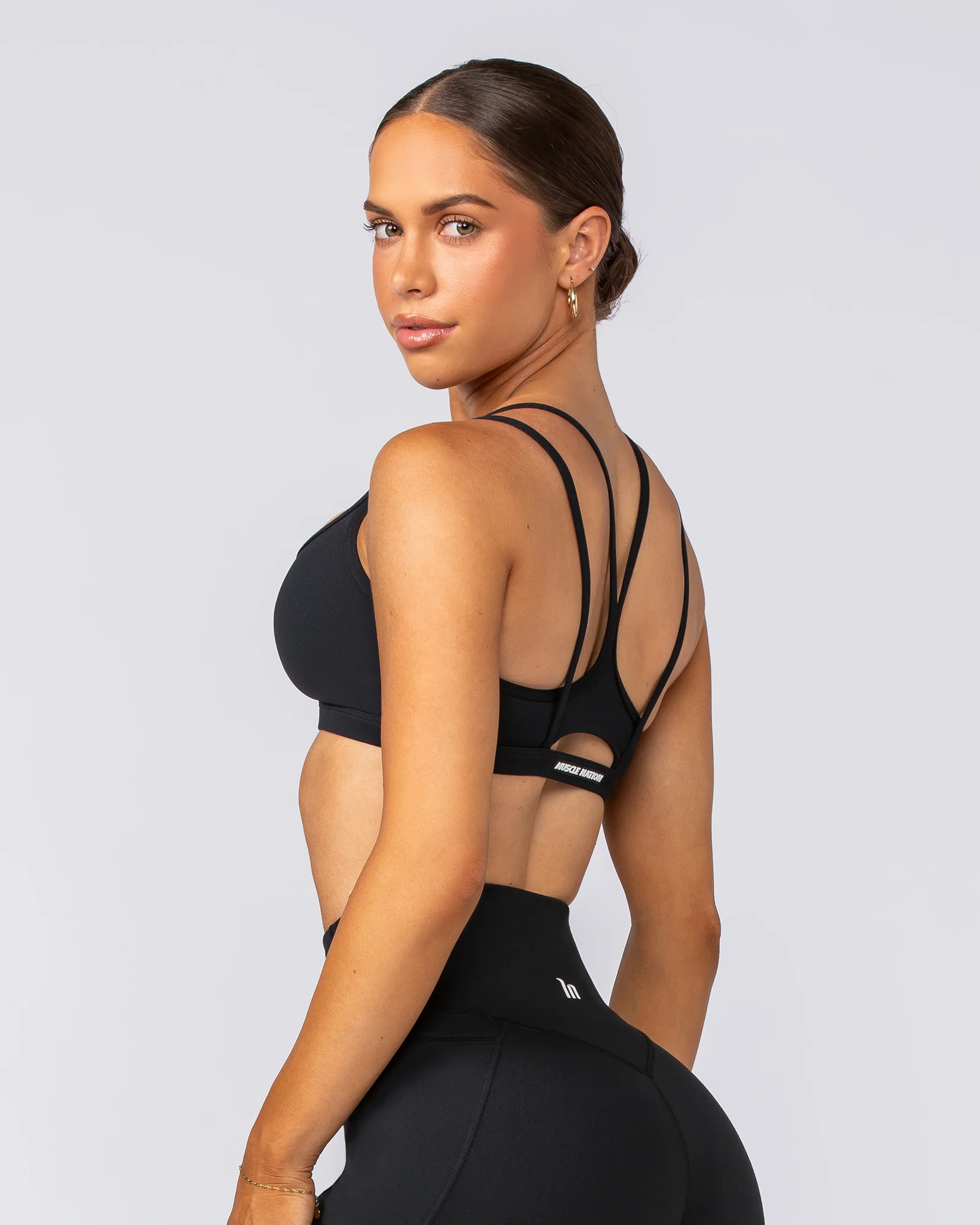 Pace It Bra - Black / Black - Image 3