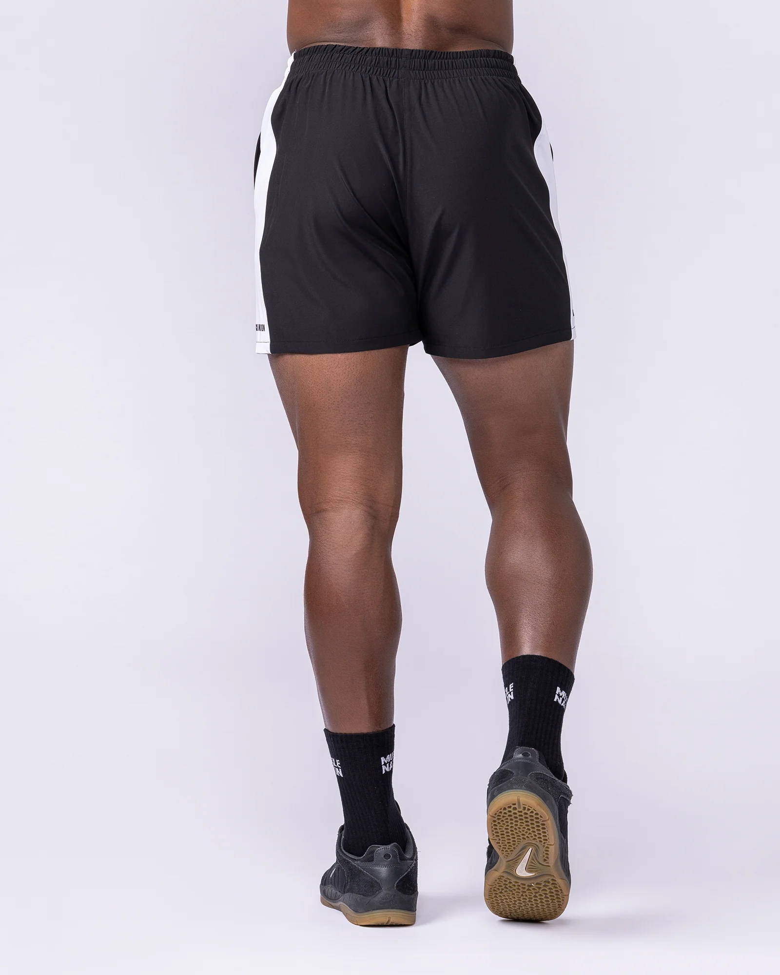 Panelled Function 4" Shorts - Black - Image 5