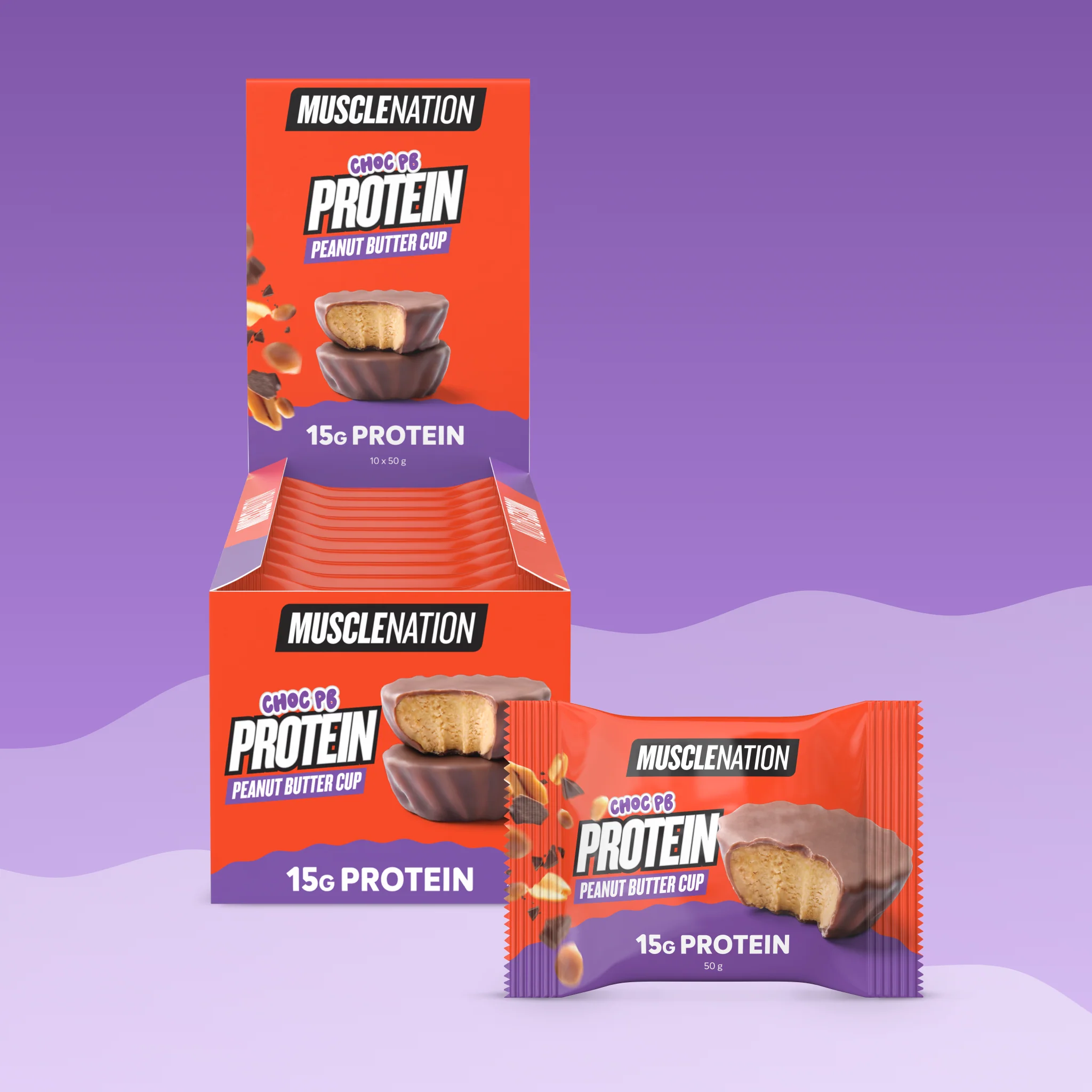 PEANUT BUTTER CUP - Choc Peanut - Box of 10