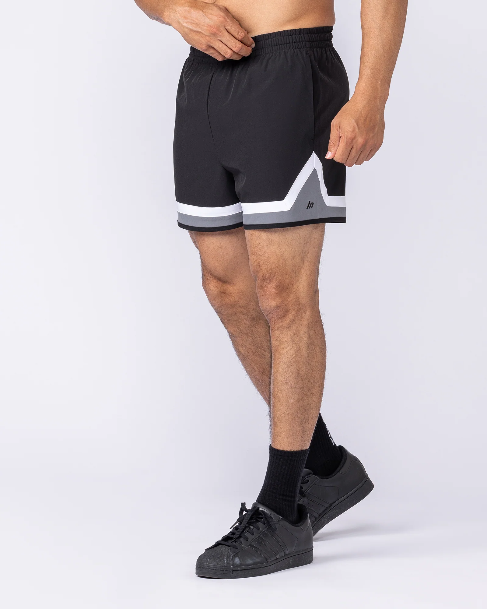Player 4" Active Shorts - Black / Tornado