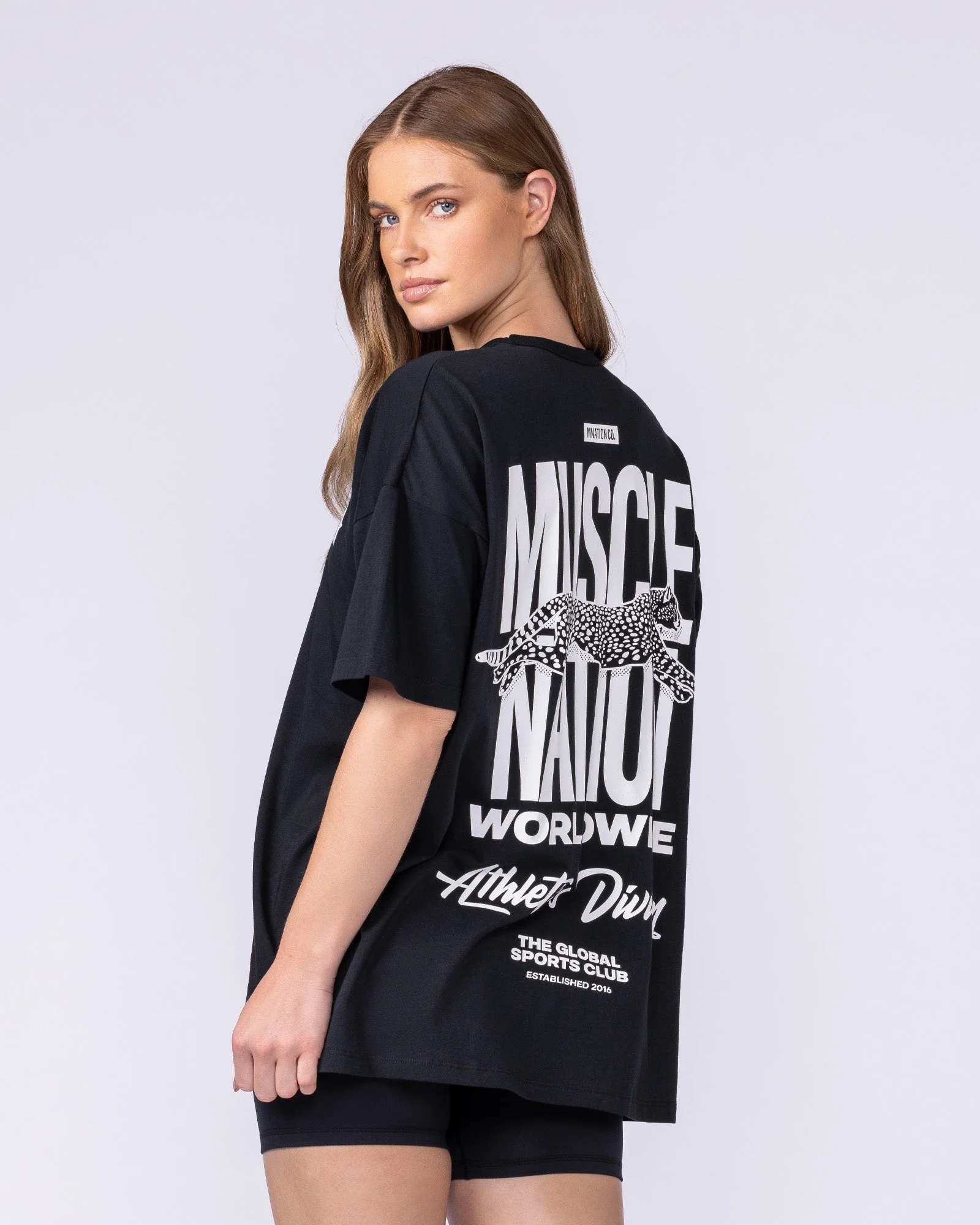 Pounce Oversized Tee - Black - Image 5