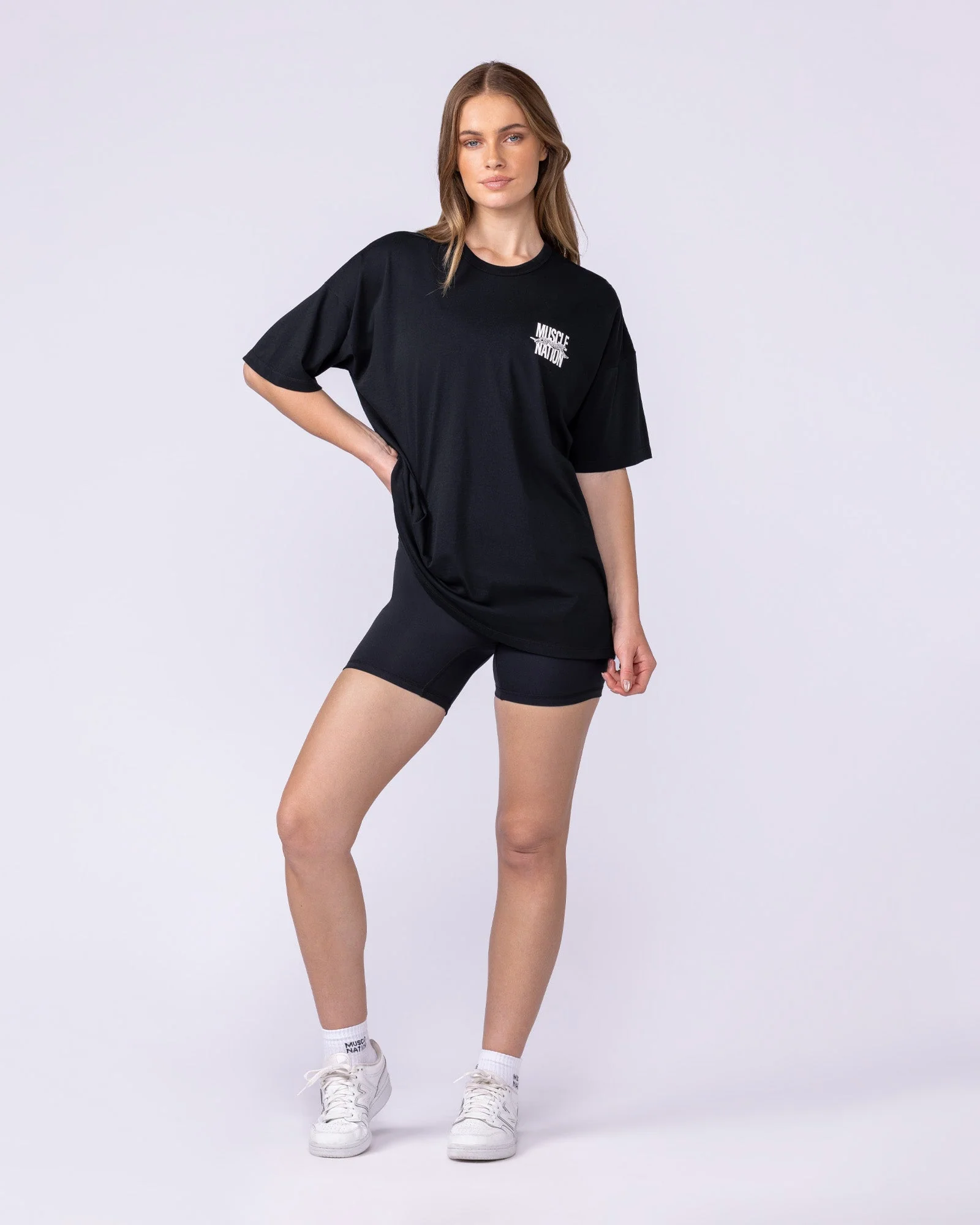 Pounce Oversized Tee - Black - Image 7