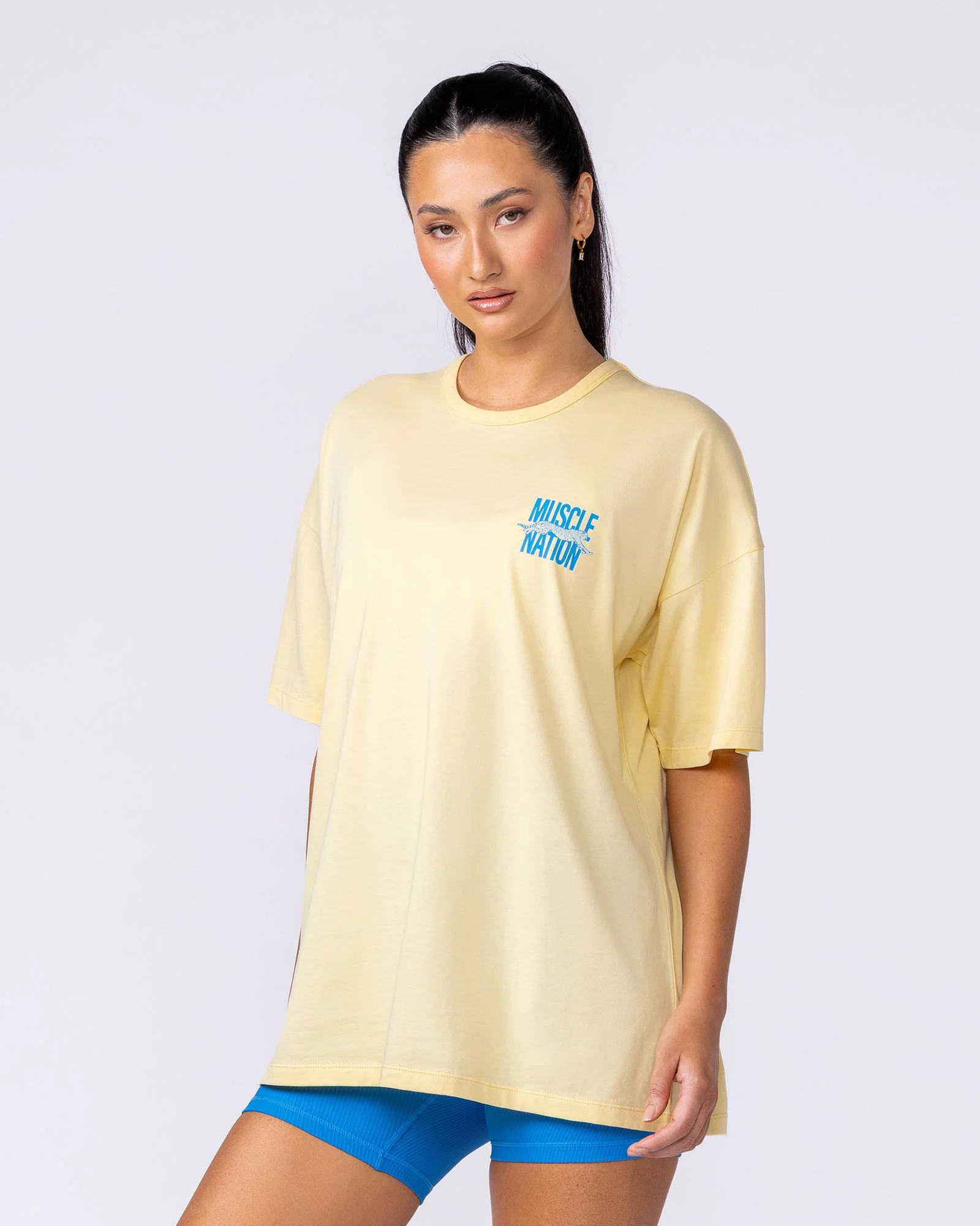 Pounce Oversized Tee - Panna Cotta - Image 3