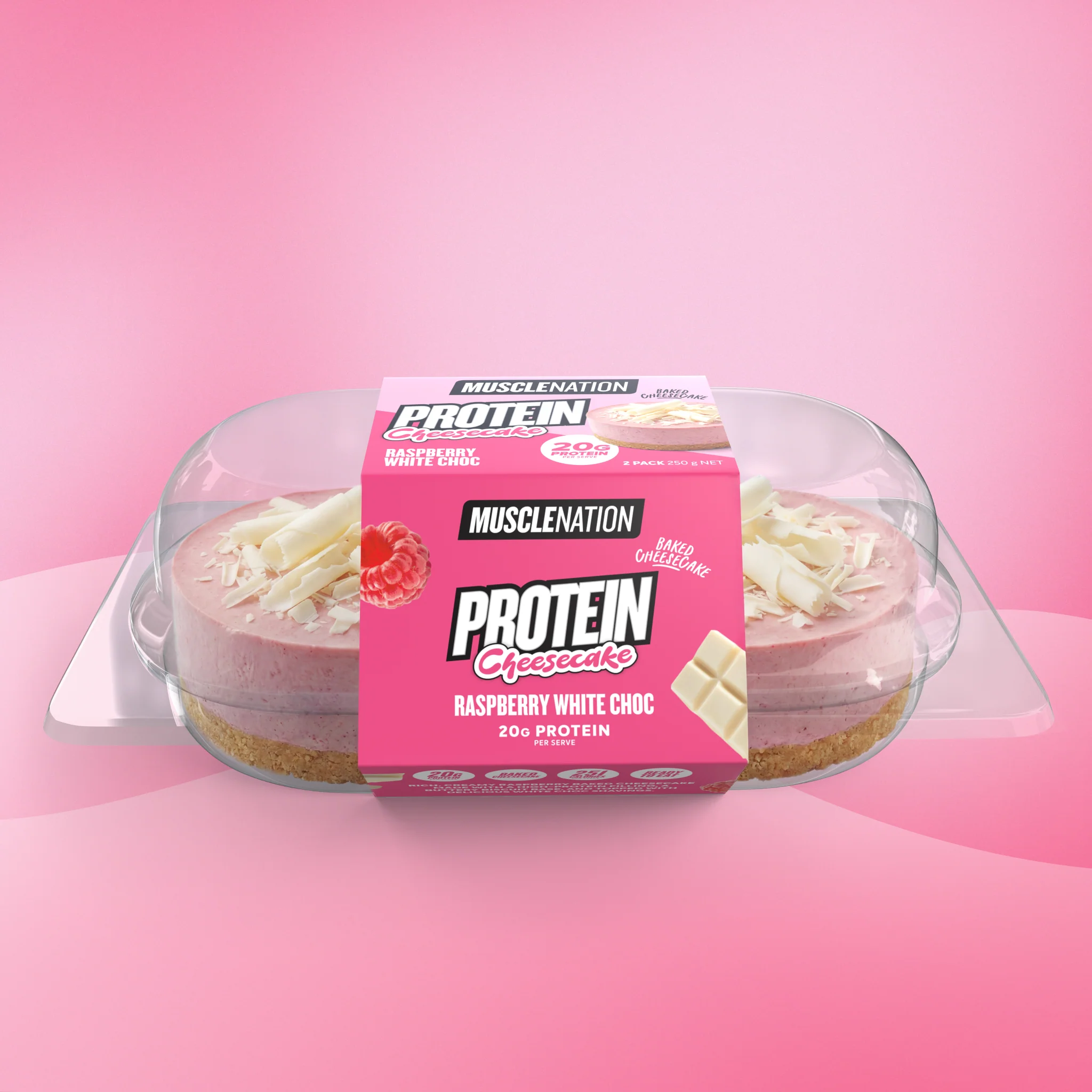Protein Cheesecake - Raspberry White Chocolate