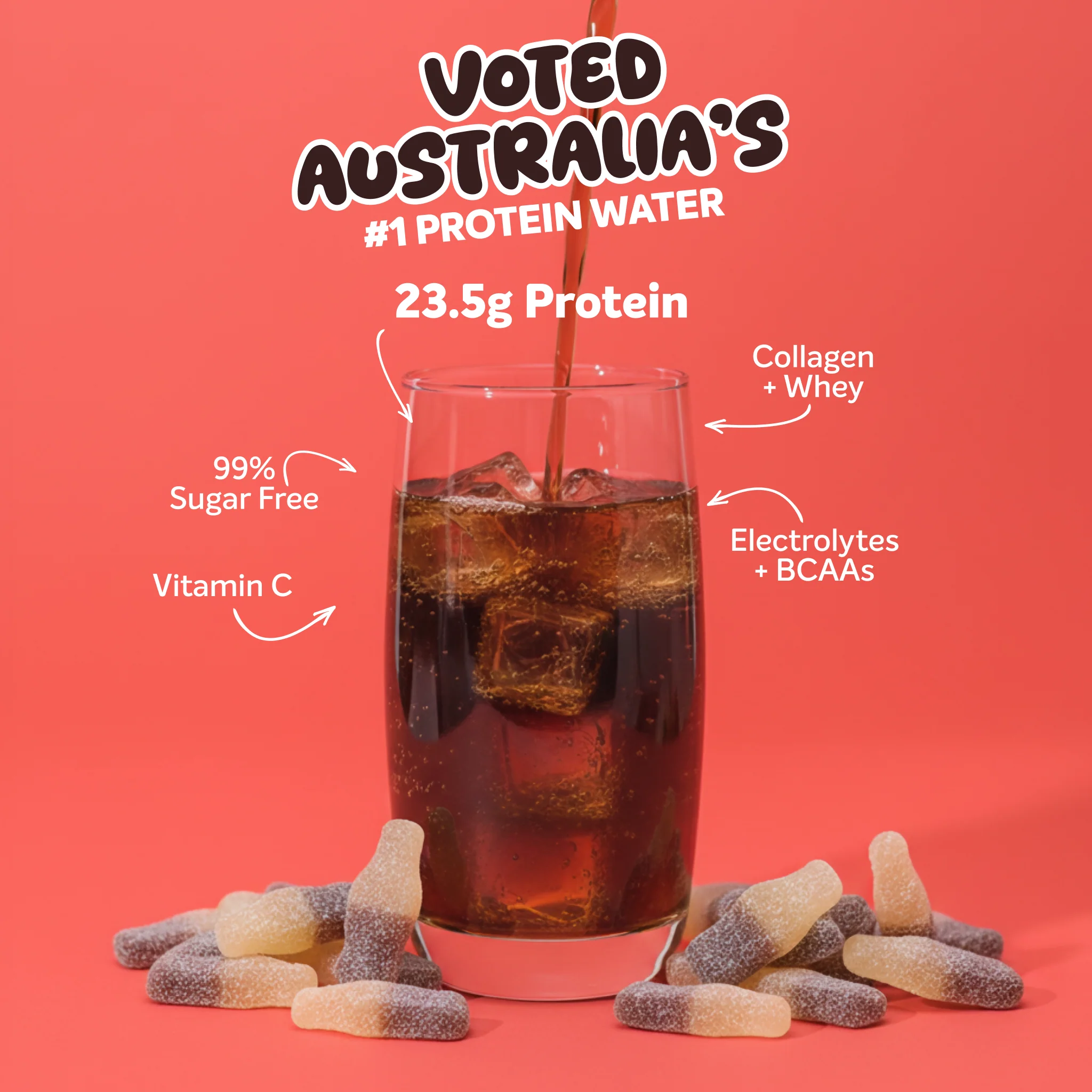 PROTEIN WATER - Sour Cola - 25 serves - Image 2