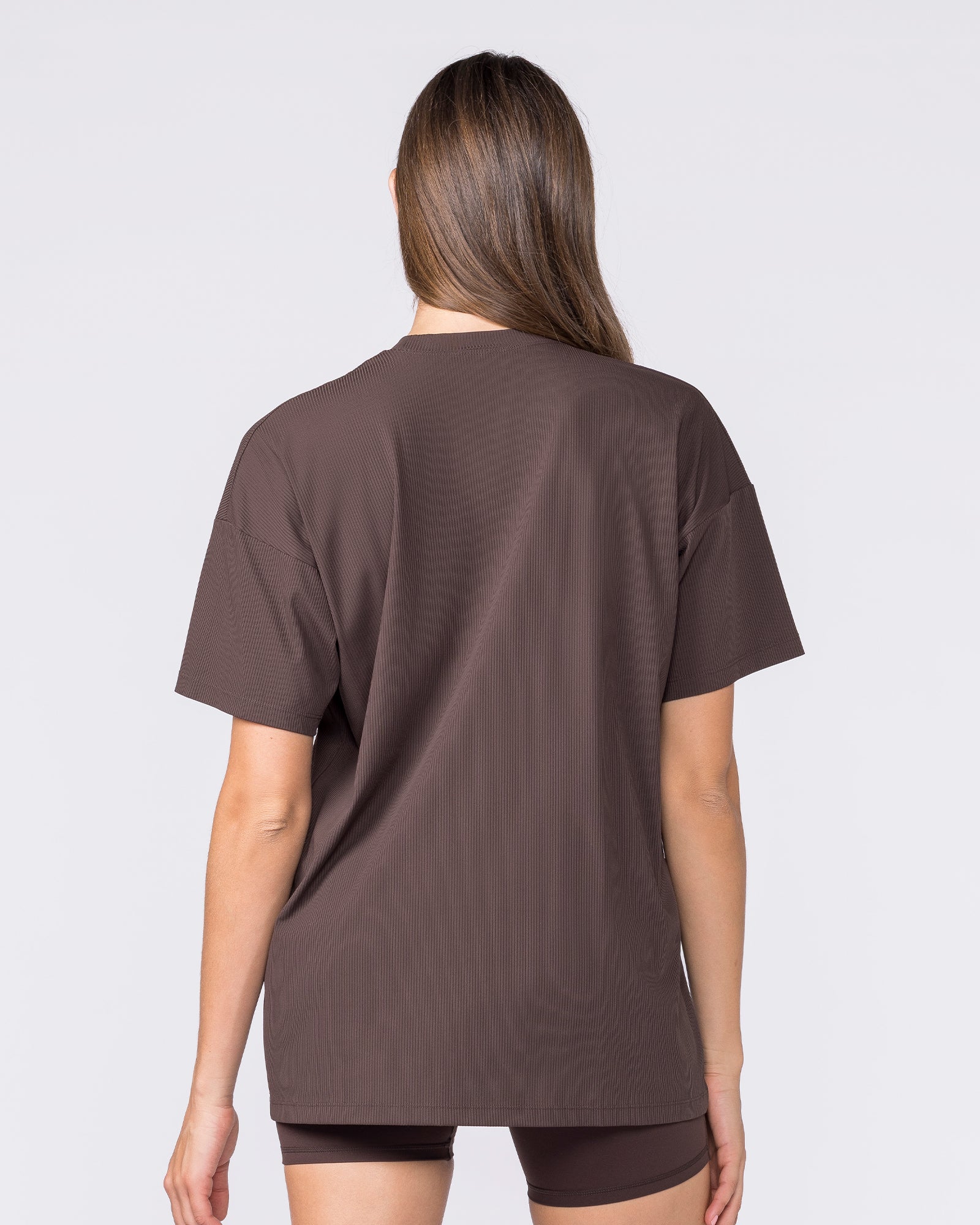 Relaxed Rib Training Tee - Cocoa - Image 4