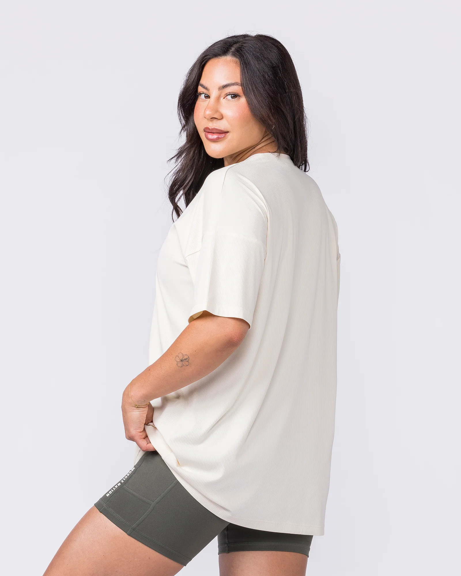 Relaxed Rib Training Tee - Dew - Image 6