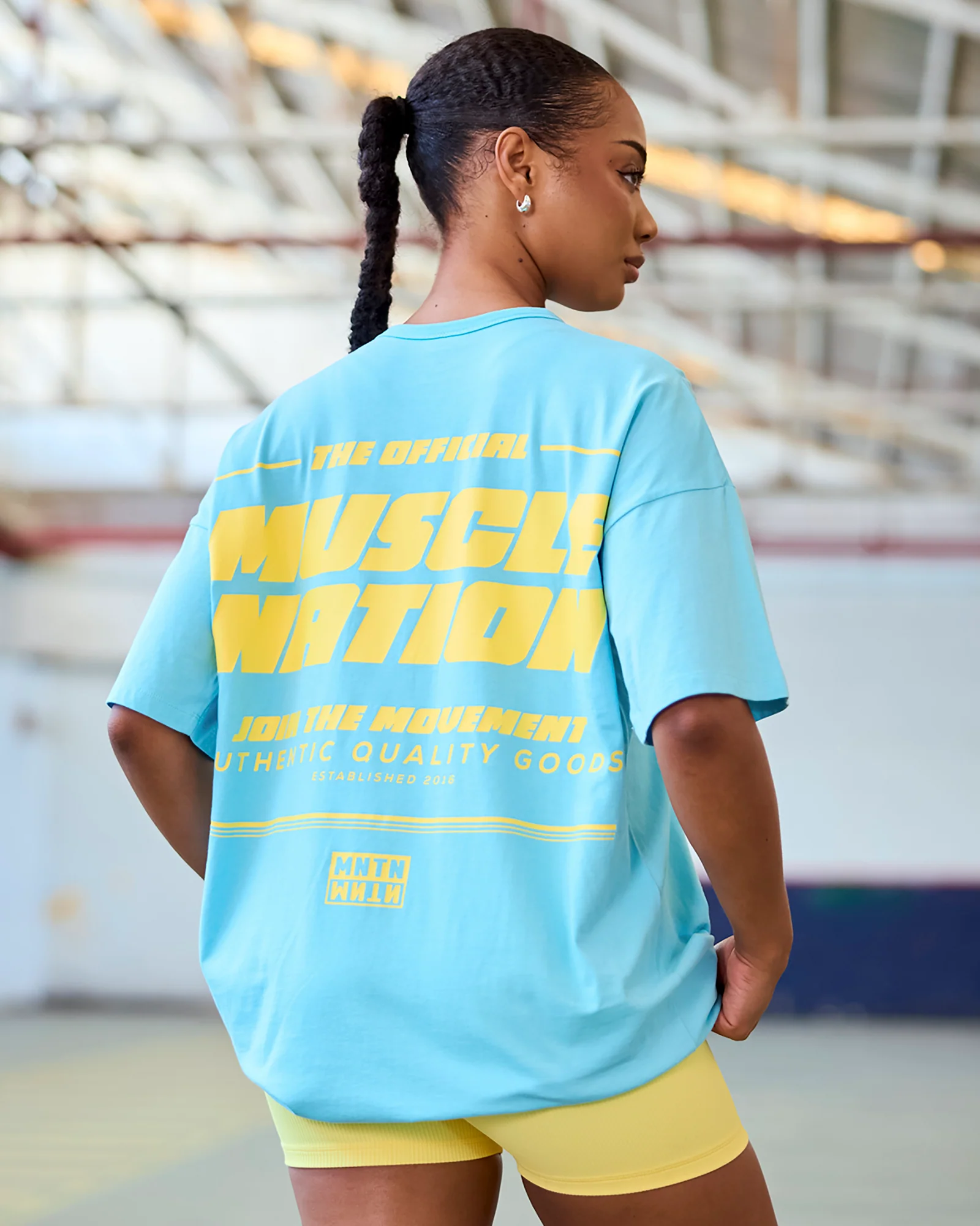 Reset Oversized Tee - Lagoon
