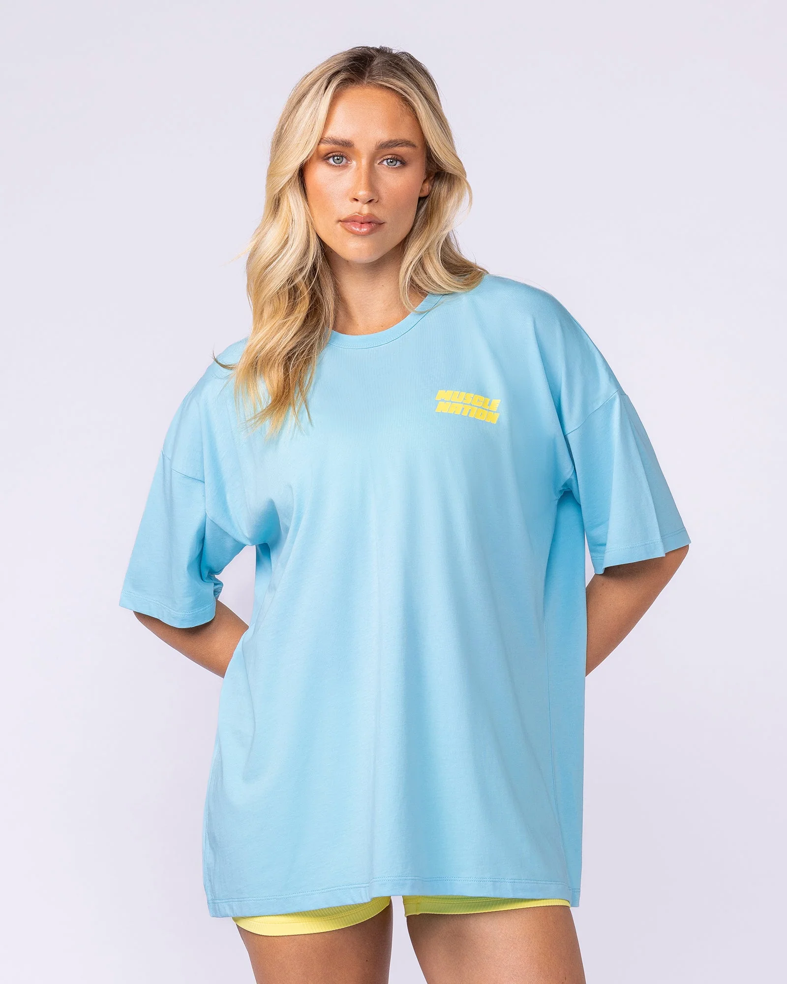 Reset Oversized Tee - Lagoon - Image 2