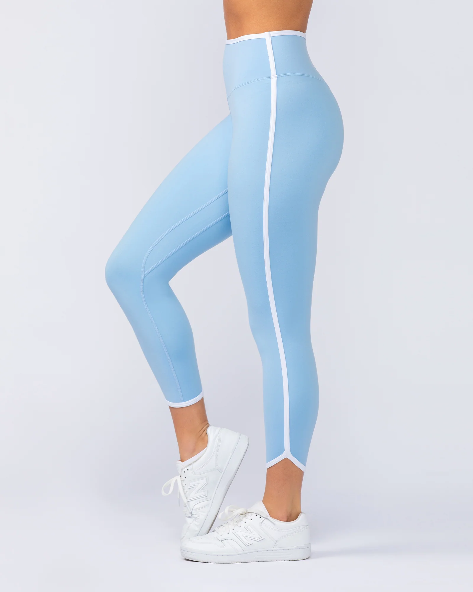 Retro Everyday Leggings - Pacific Blue - Image 3