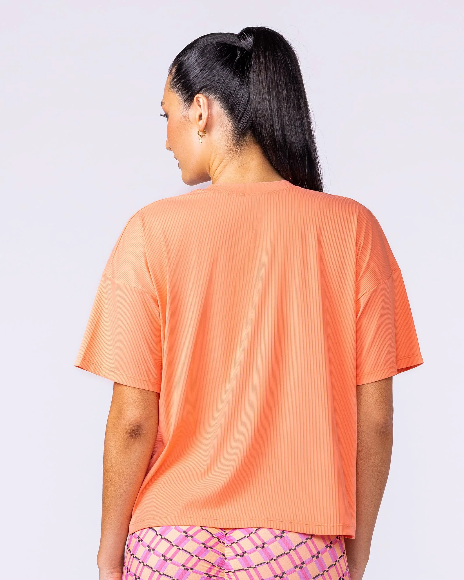 Rib Boxy Training Tee - Peachy - Image 4