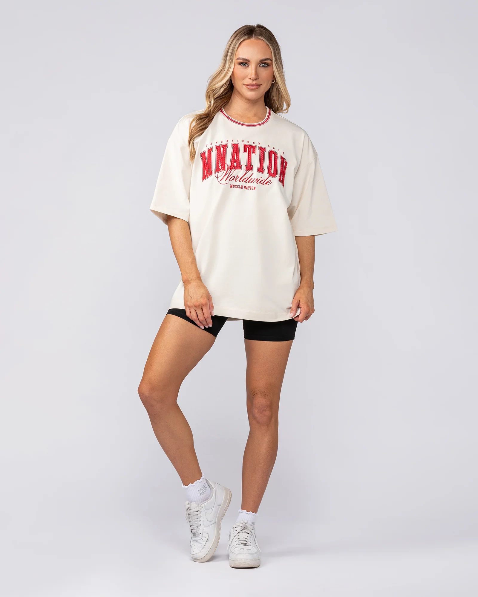 Ringer Oversized Tee - Travertine - Image 9