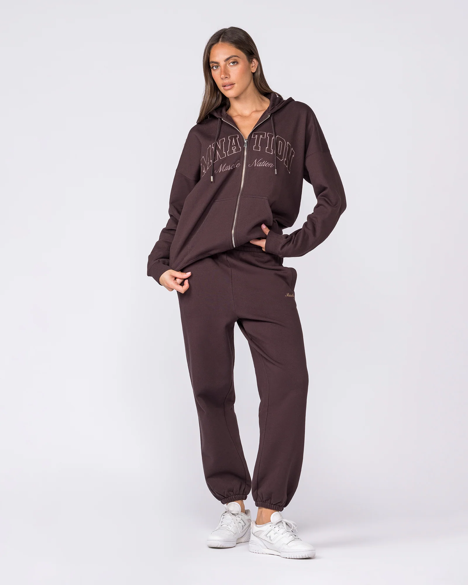 Routine Slouchy Trackies - Cocoa - Image 5