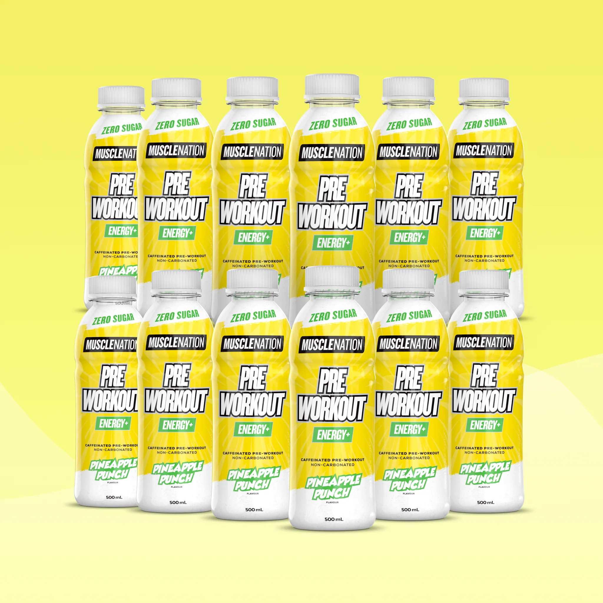 Pre-Workout RTD - Pineapple Punch 500ml (12 Pack)