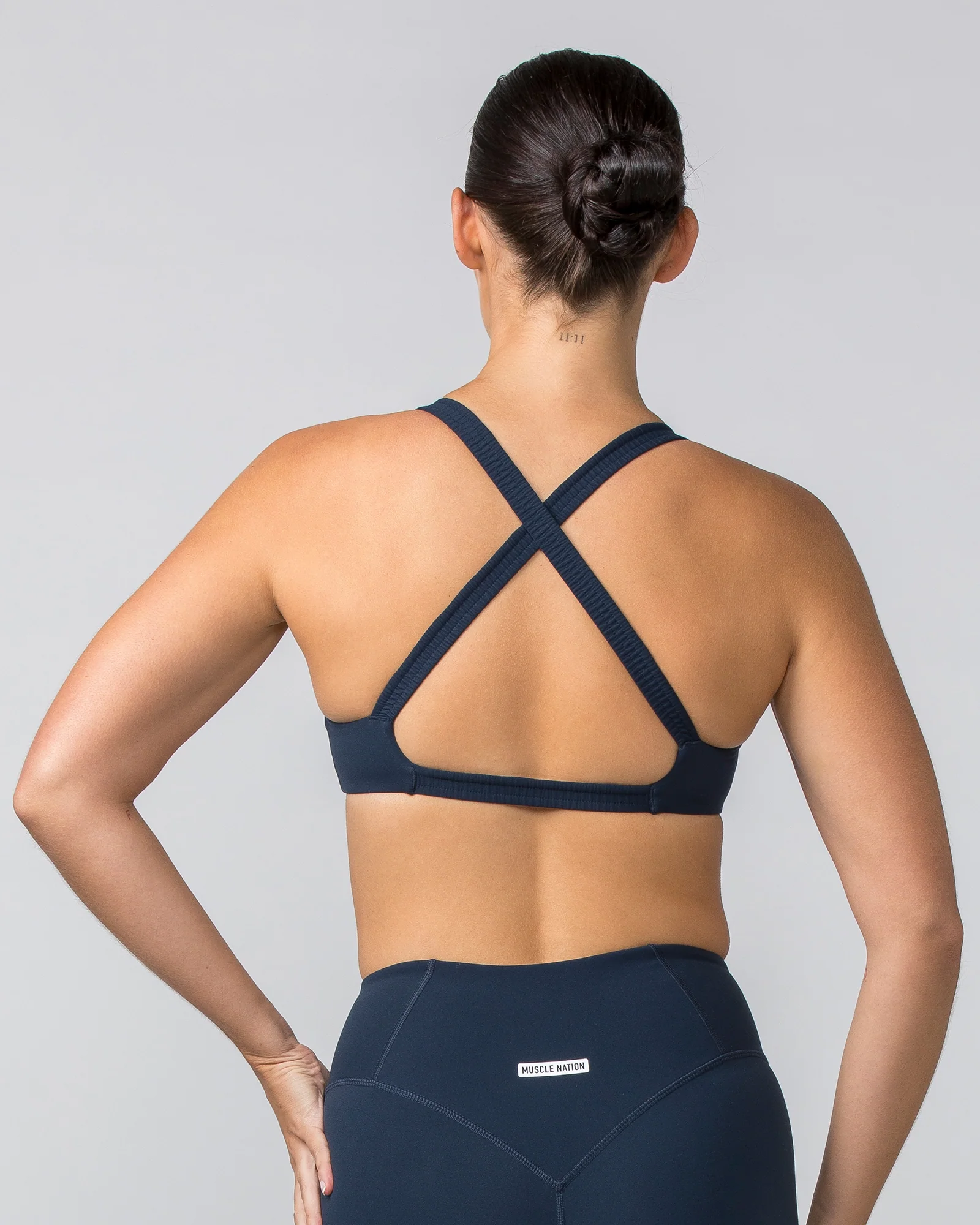 Scrunch Bralette - Navy - Image 4