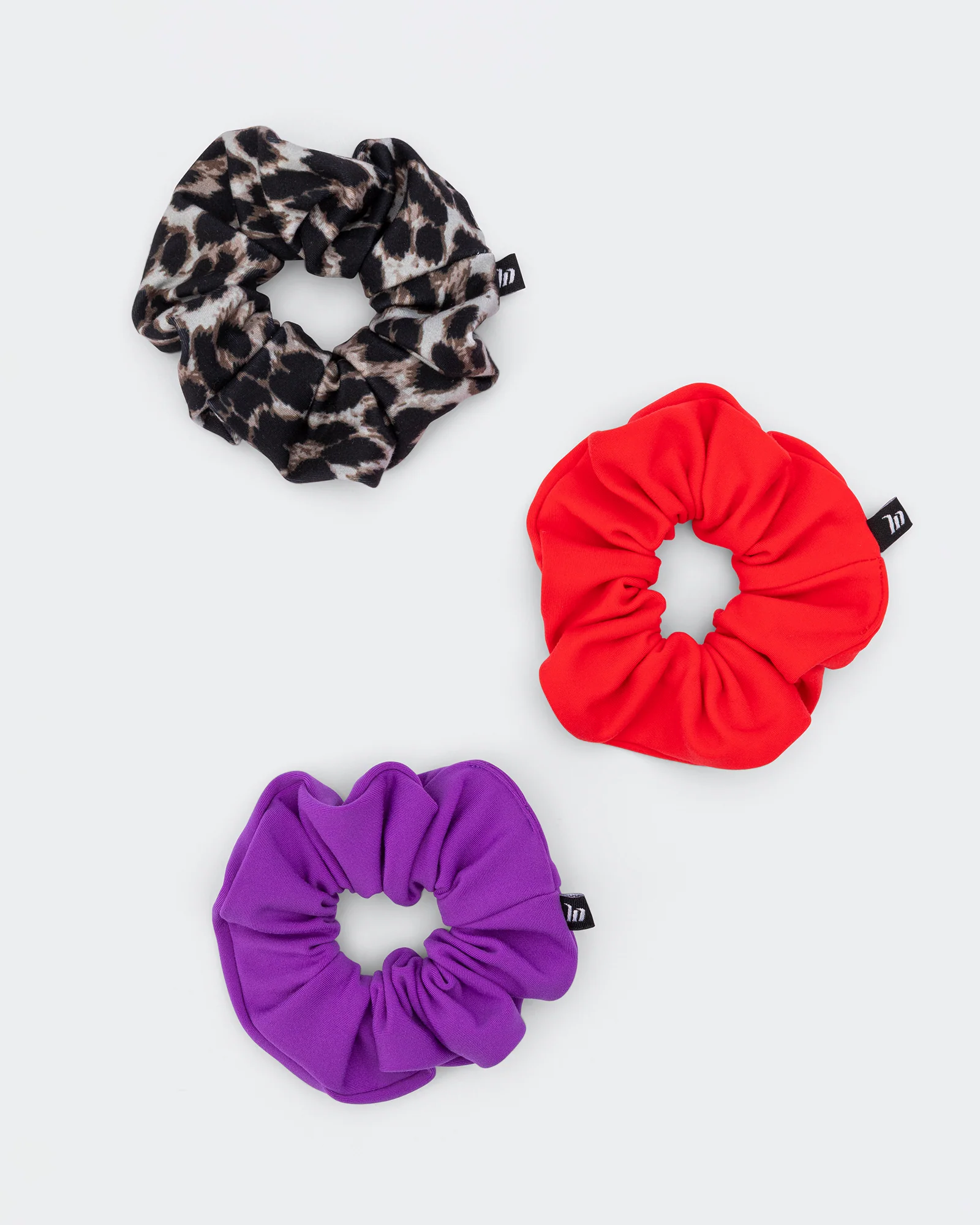 Scrunchie Pack - True Leopard, Salsa, Viola