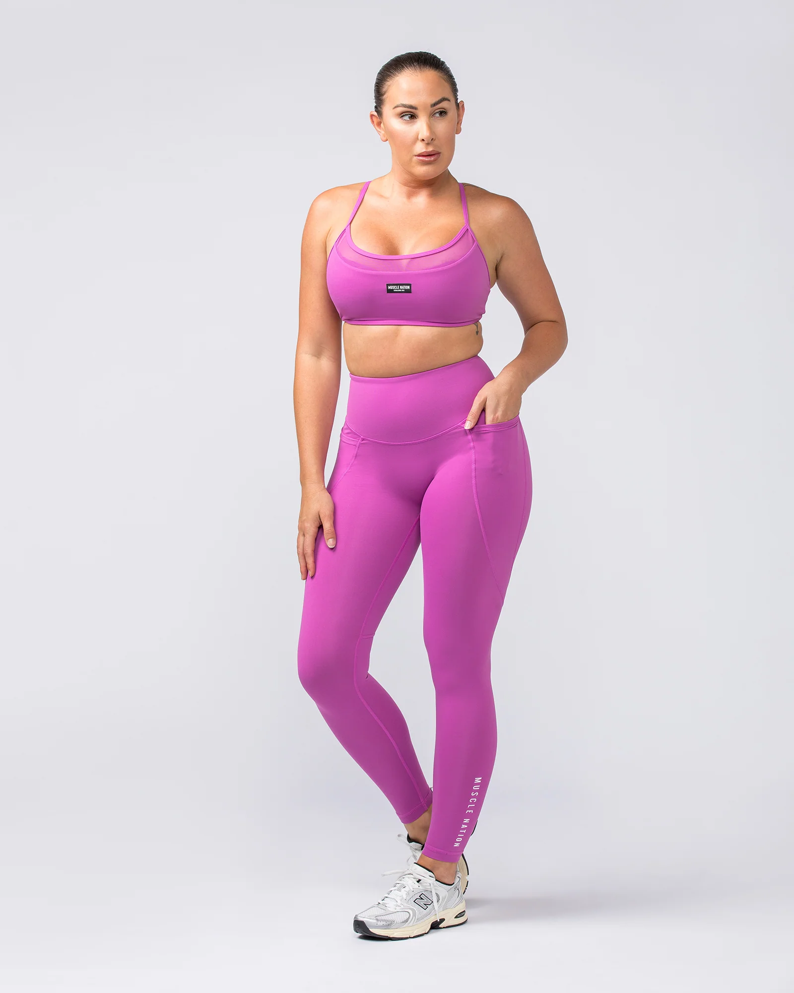 Signature Boost Pocket Ankle Length Leggings - Dahlia - Image 6