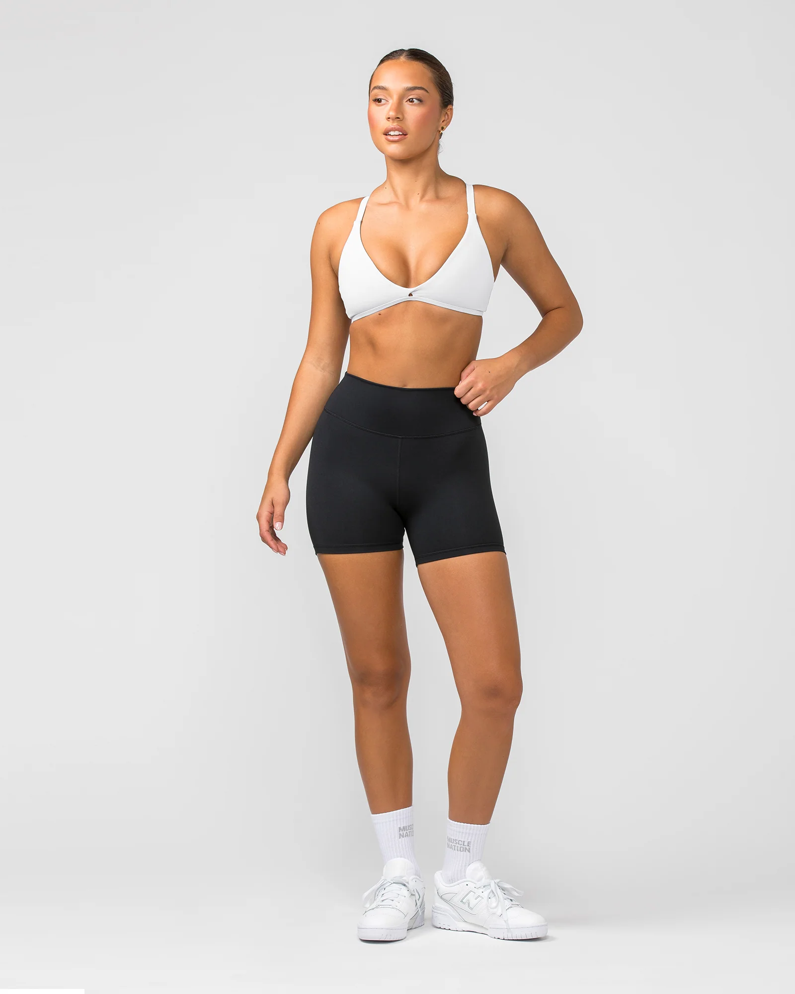 Signature Scrunch Midway Shorts - Black - Image 6