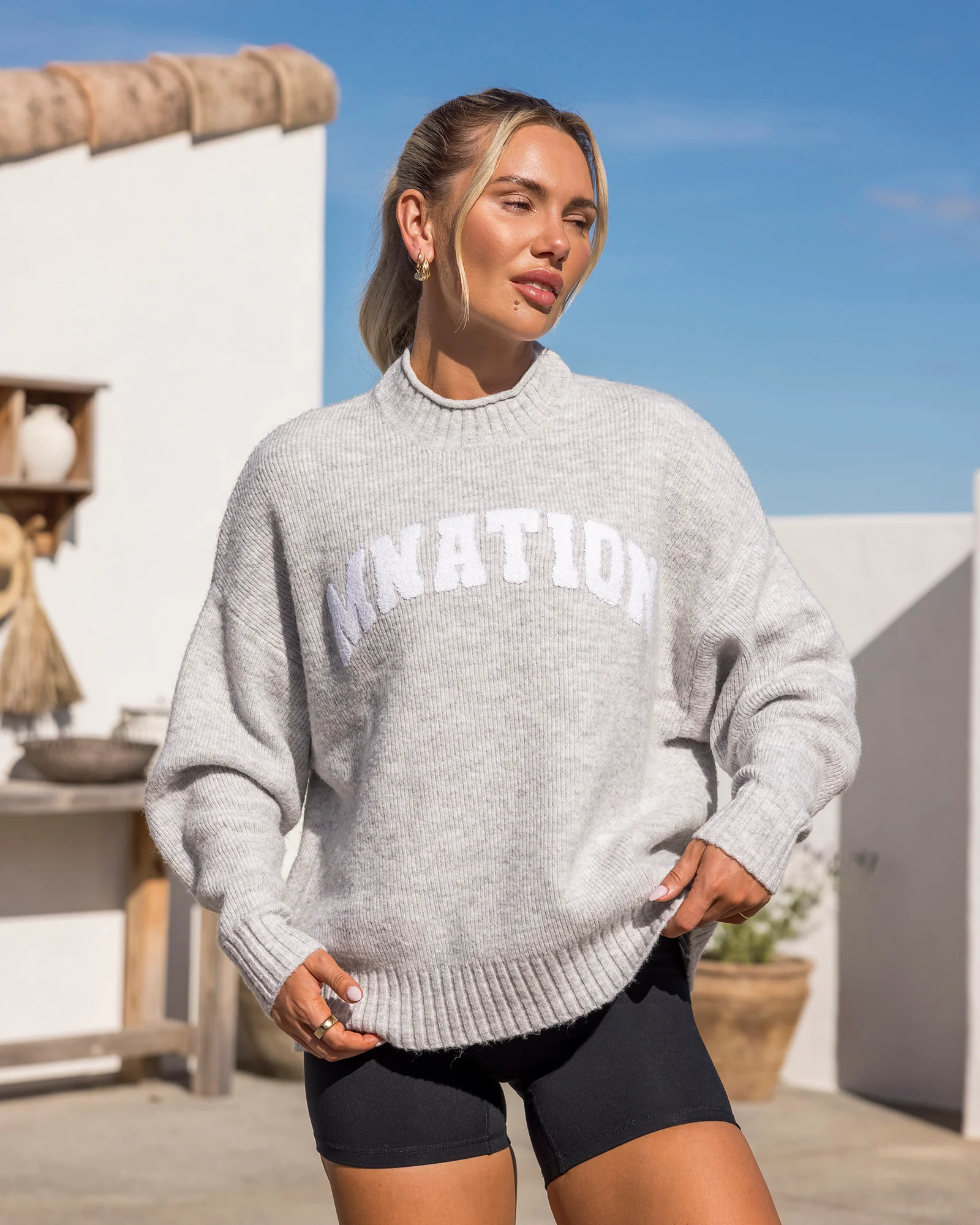 Sorority Knit - Snow Grey Marl