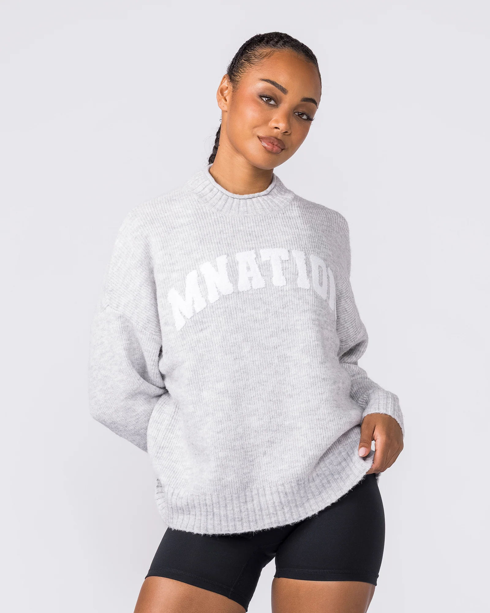 Sorority Knit - Snow Grey Marl - Image 4