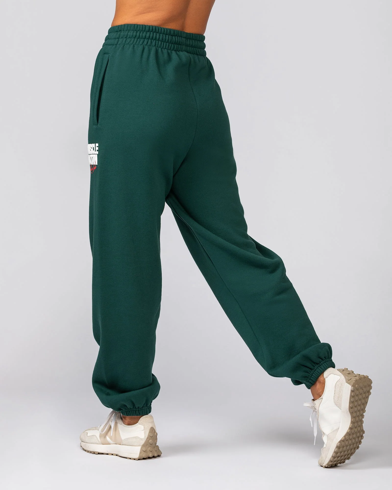 Sports Mode Slouchy Trackies - Evergreen - Image 3