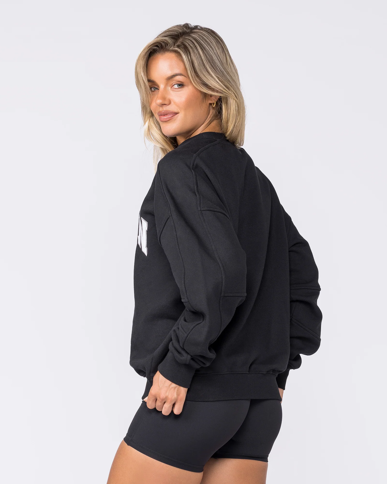 Studio Boxy Pullover - Black - Image 2