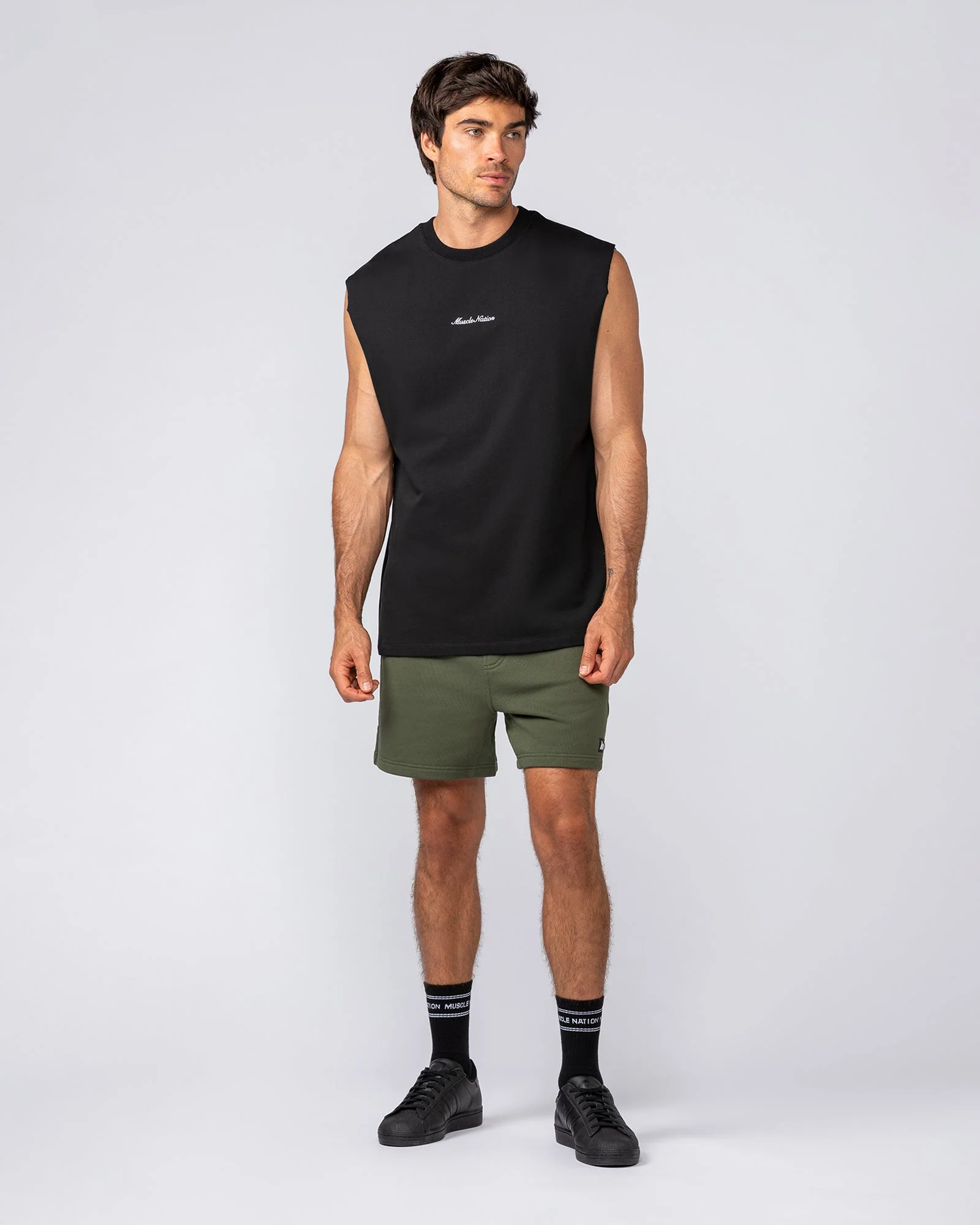 Sweat 5" Shorts - Dark Khaki - Image 5