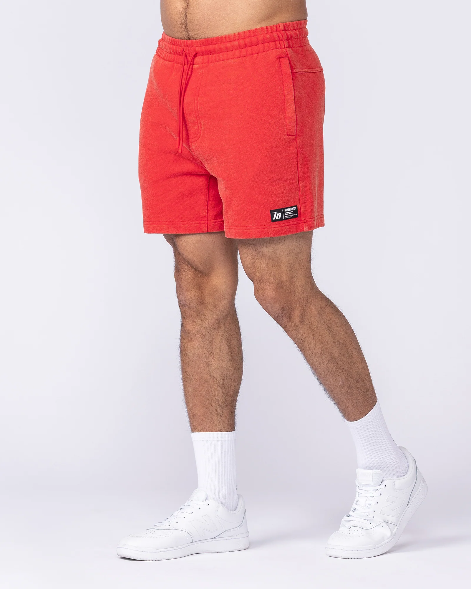 Sweat 5" Shorts - Washed Red - Image 4