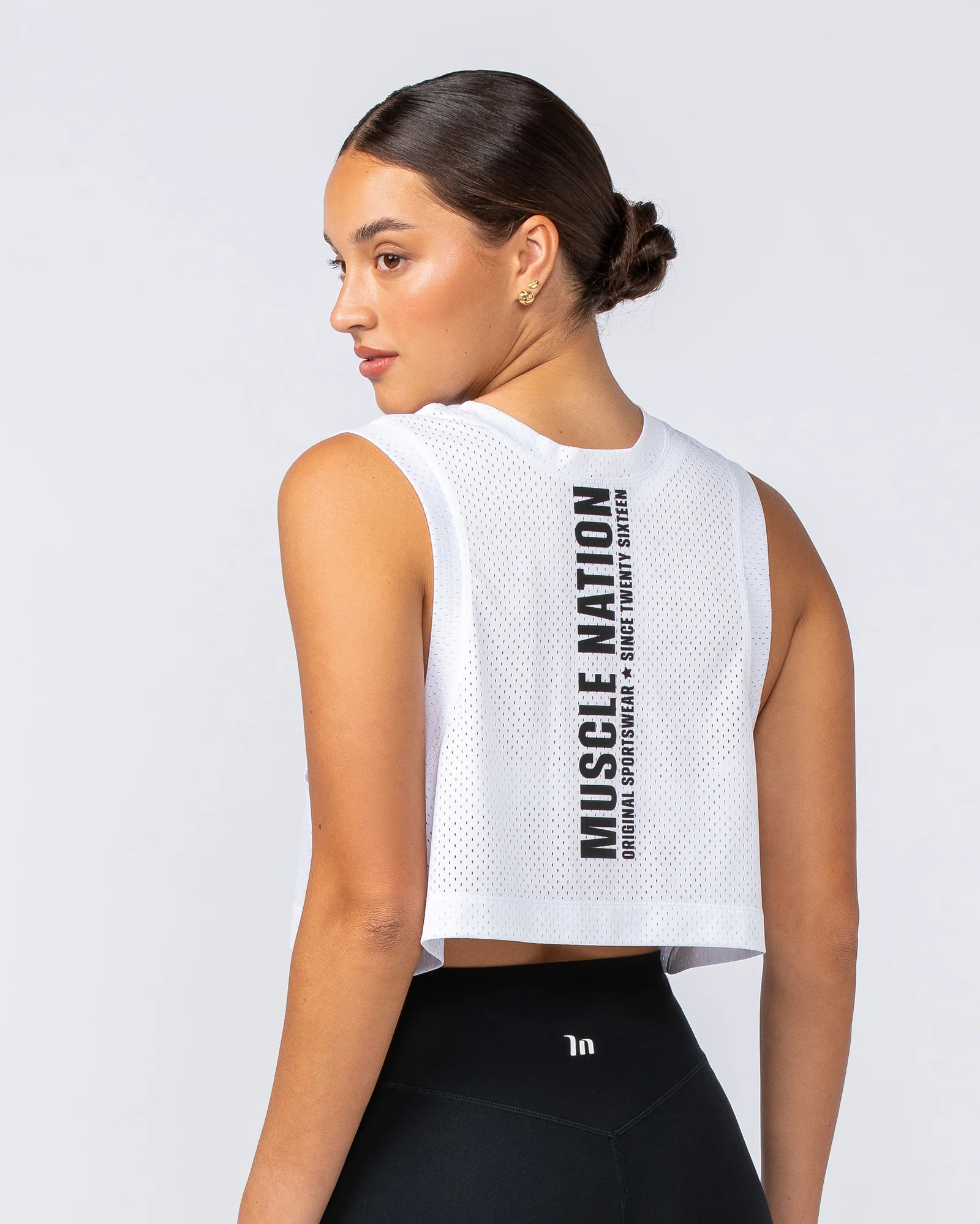 Swift Cropped Training Tank - White - Image 4
