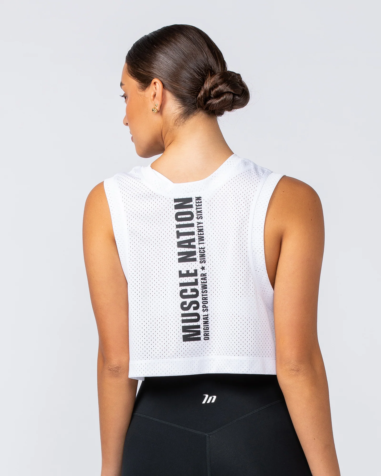 Swift Cropped Training Tank - White - Image 5