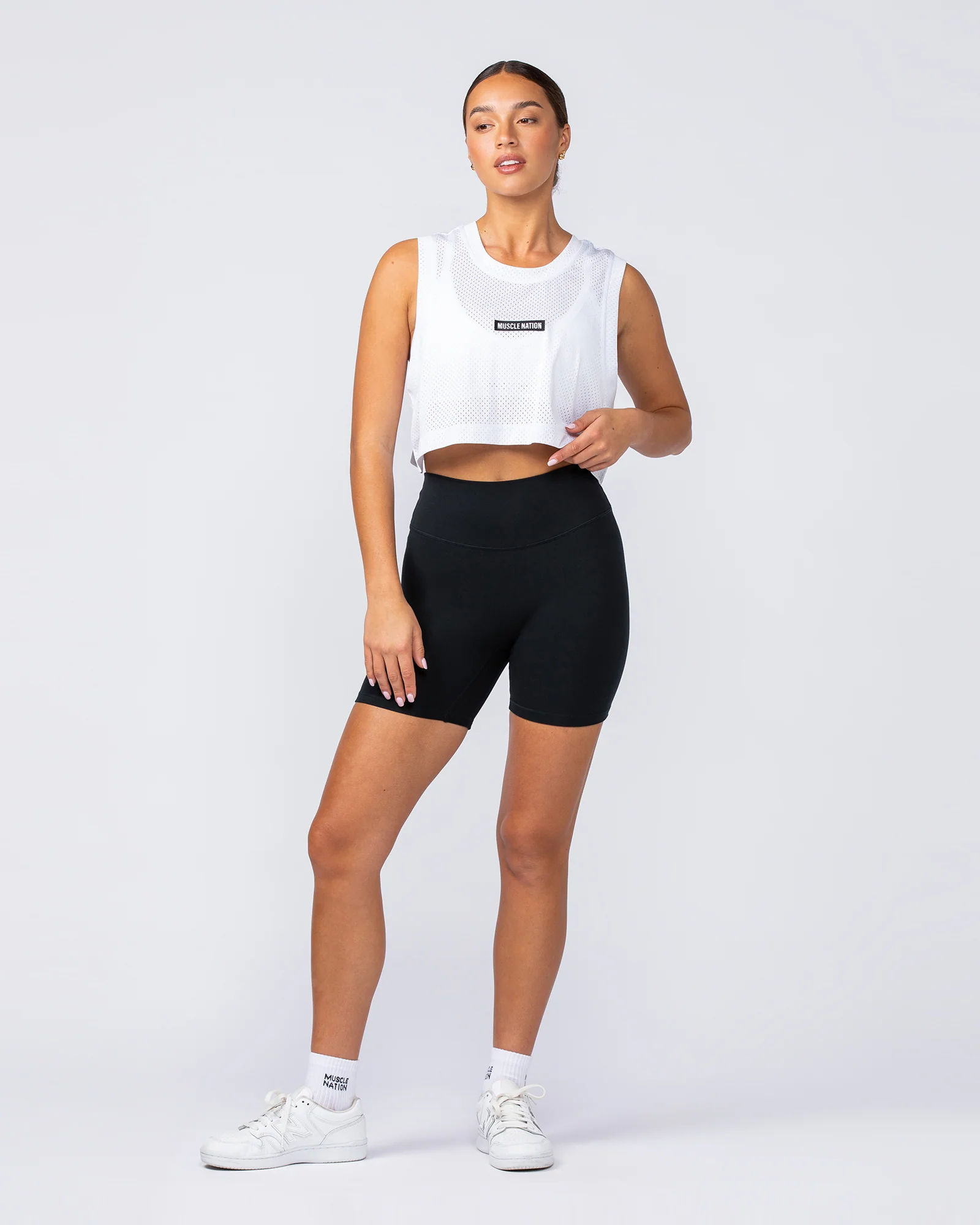 Swift Cropped Training Tank - White - Image 6