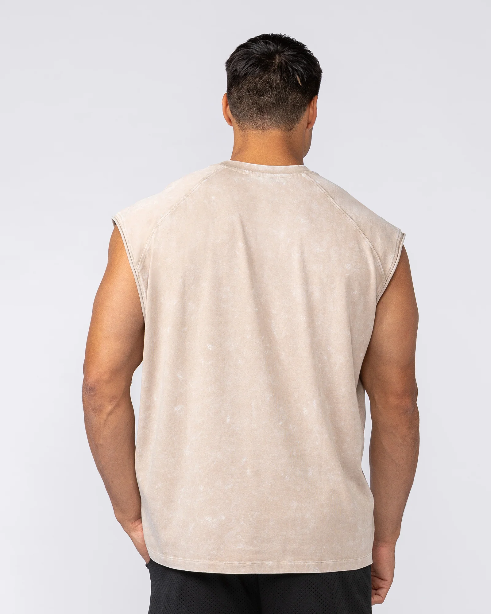 Take Flight Vintage Boxy Muscle Tank - Washed Beige - Image 4