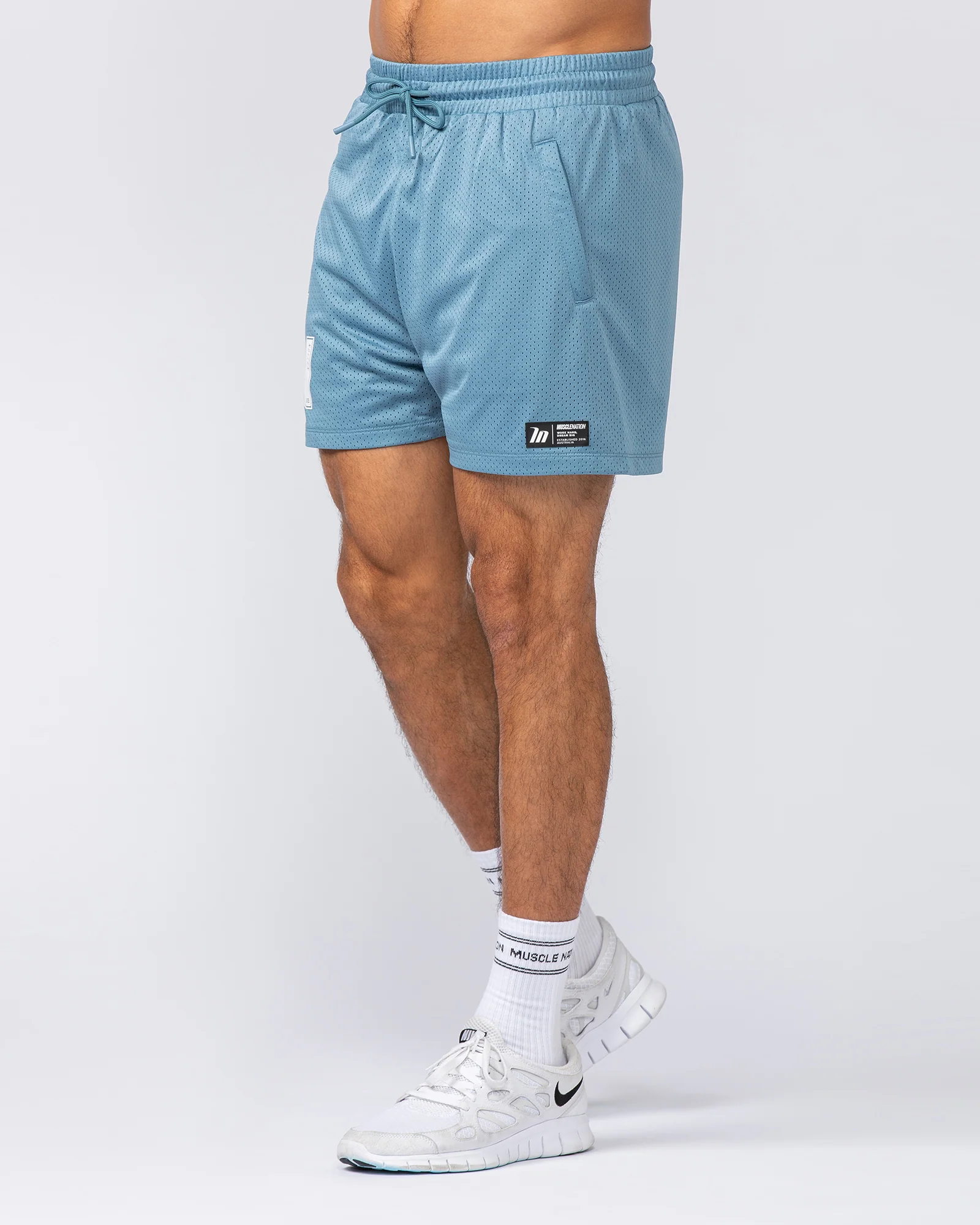 Throwback Lay Up 3.5" Shorts - Pale Thunder - Image 3