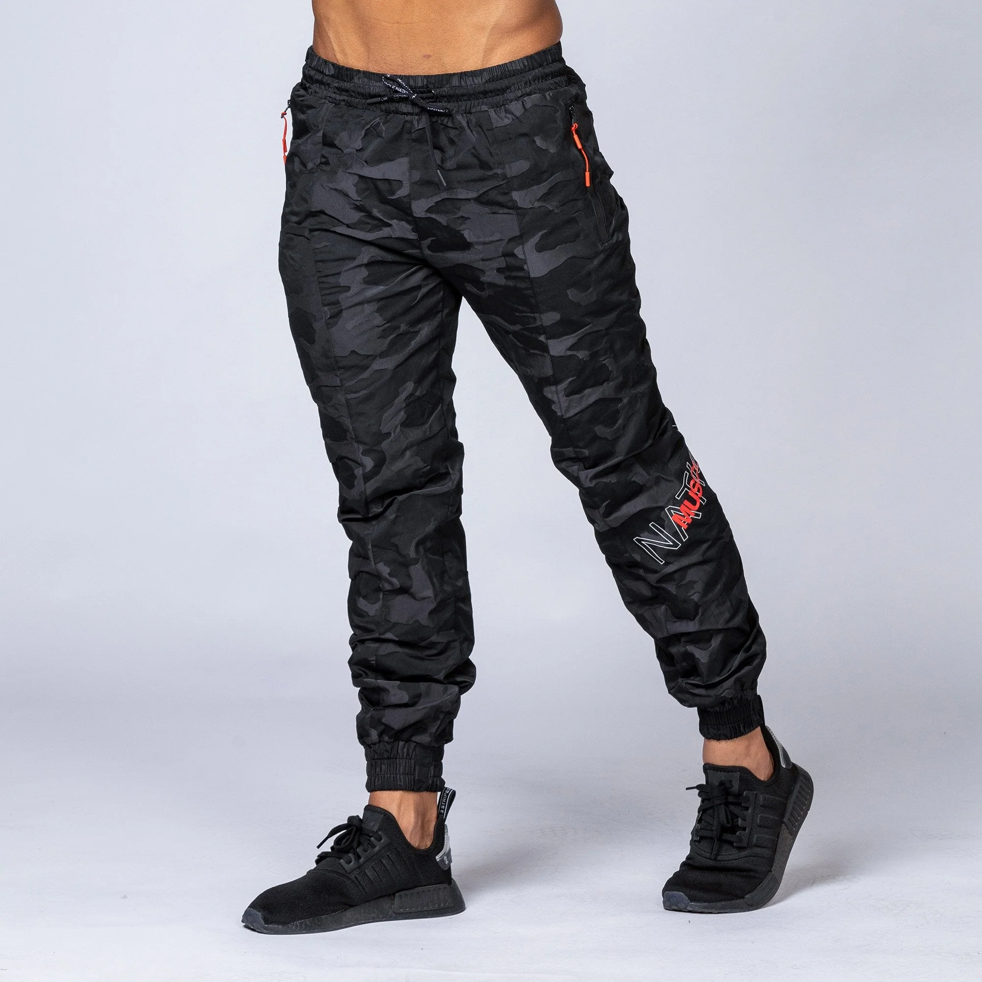 Unisex Tracksuit Pants - Black Camo - Image 5